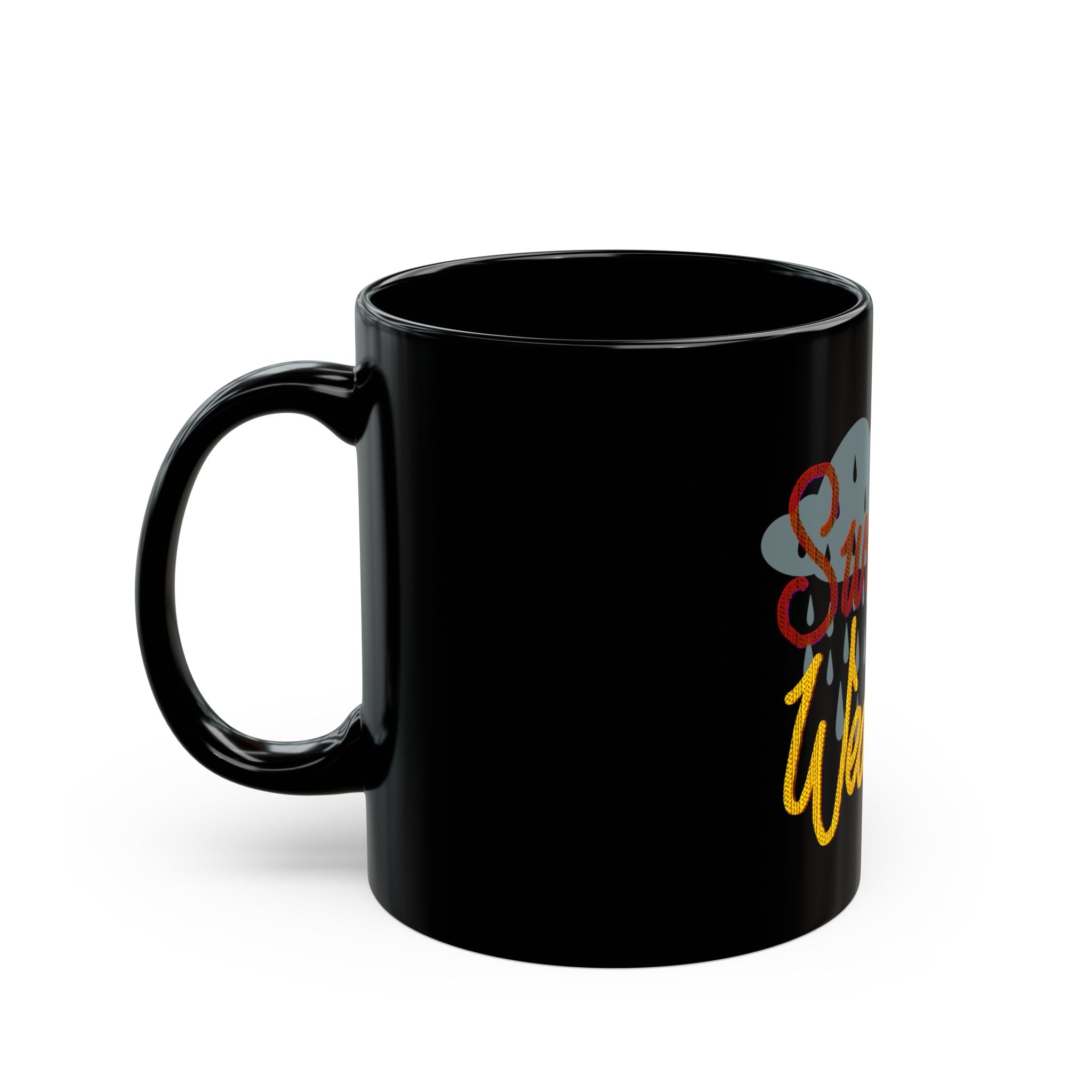 SWEATER WEATHER Black Mug (11oz)