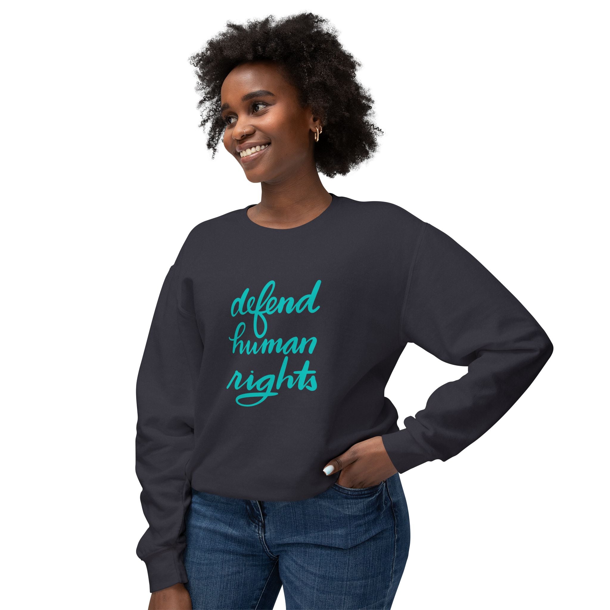 Defend Human Rights Crewneck Sweatshirt
