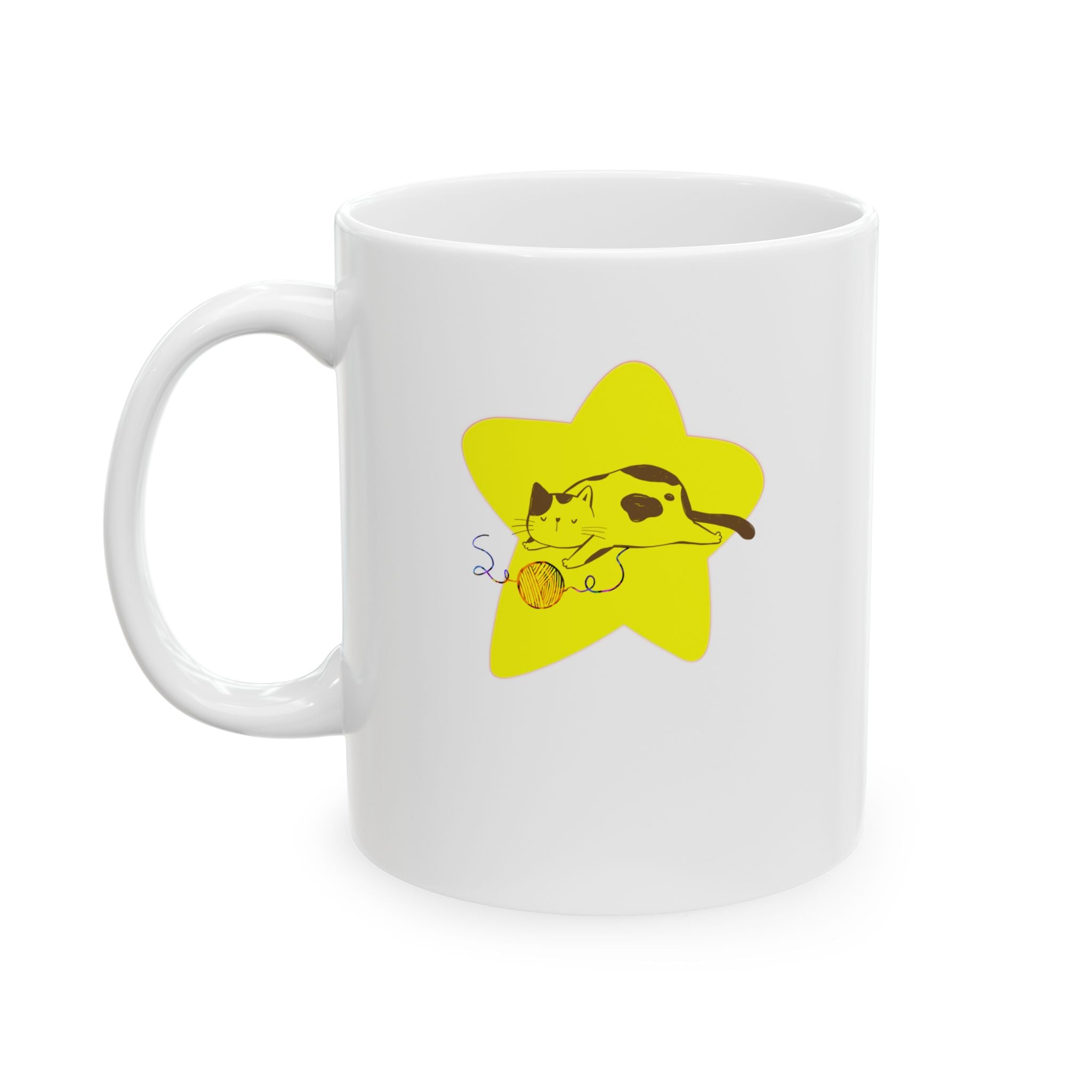 MY CAT’S A STAR Ceramic Mug, (11oz)