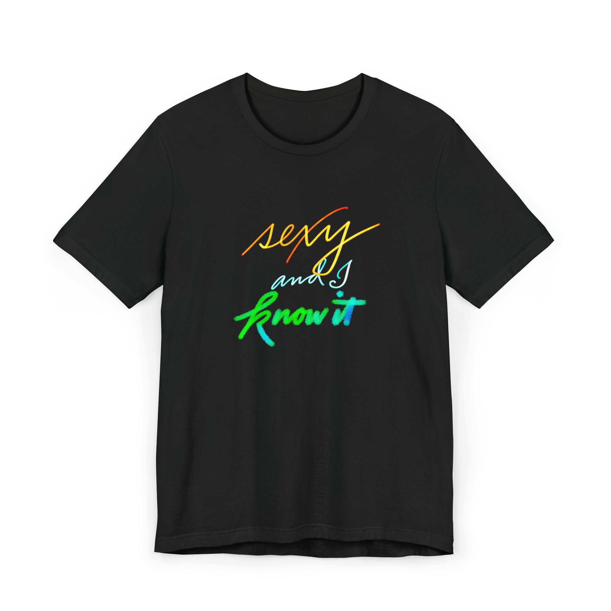 SEXY AND I KNOW IT Unisex Jersey Short Sleeve Tee