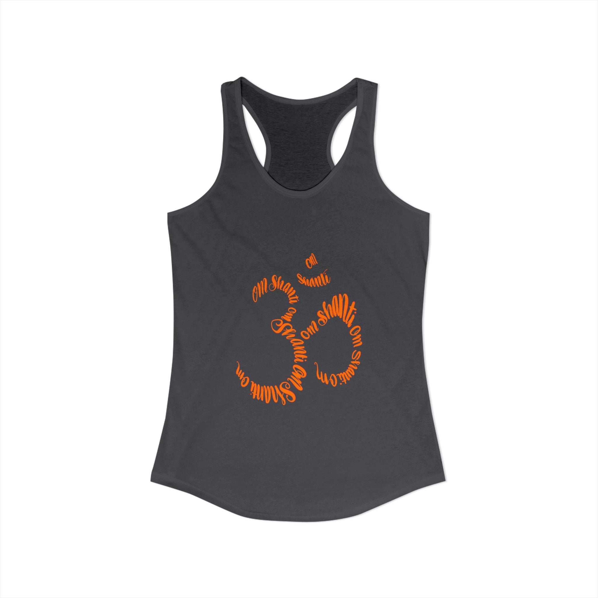 Yoga OM Racerback Tank — Hand-Drawn Calligraphy