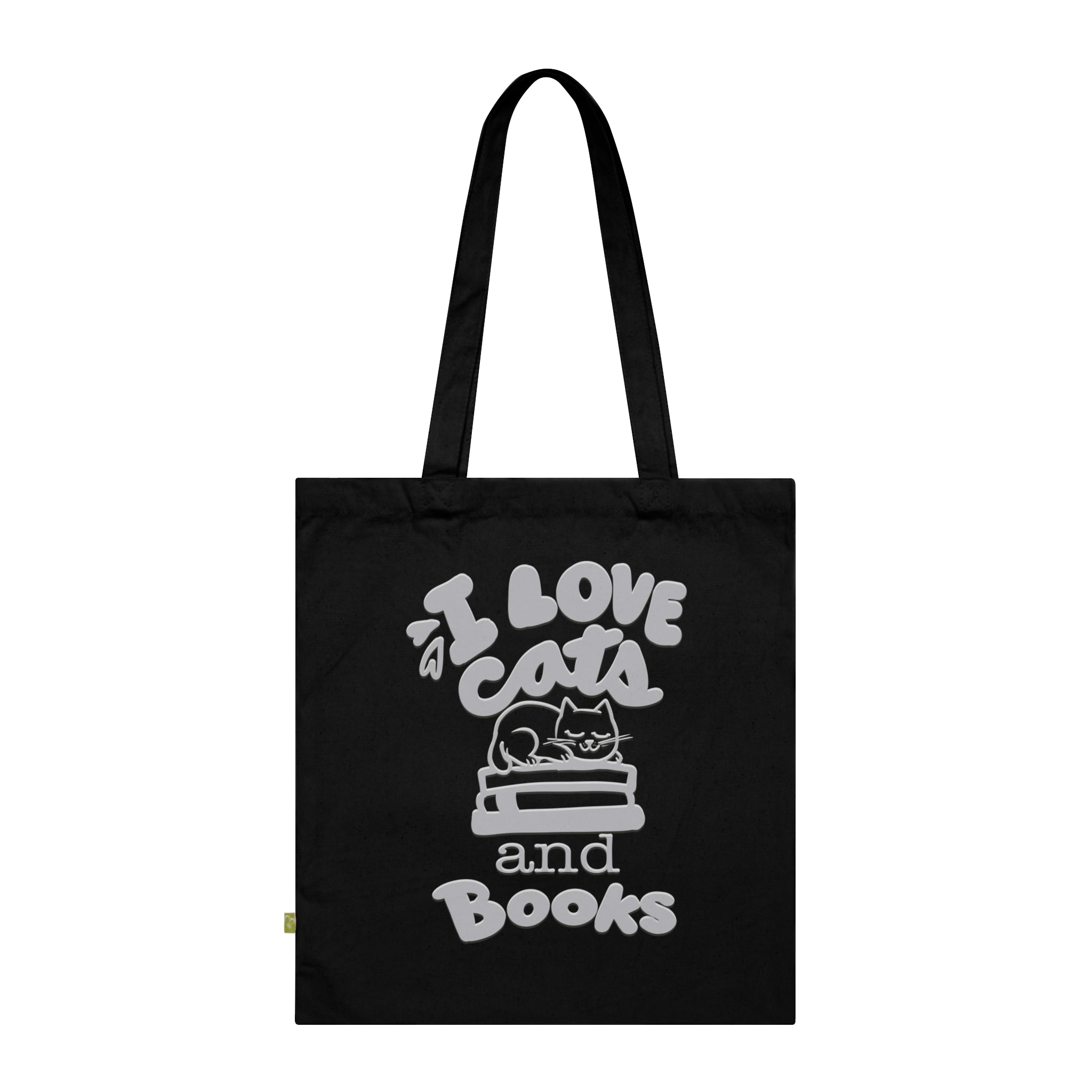 I LOVE CATS AND BOOKS Tote Bag