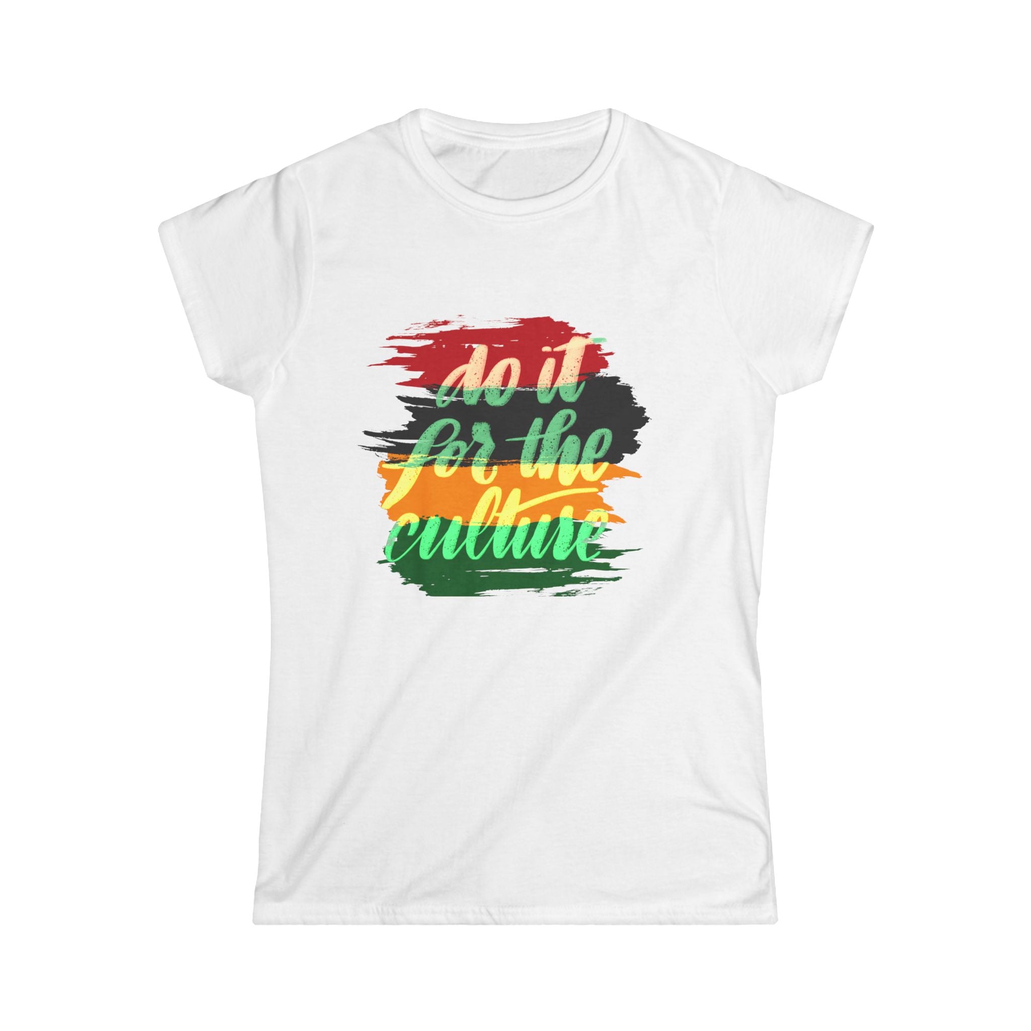 Do It For The Culture Women's Softstyle Tee | Comfortable Casual Tee, Cultural Pride Shirt, Everyday Wear, Gift for Her, Festival Fashion