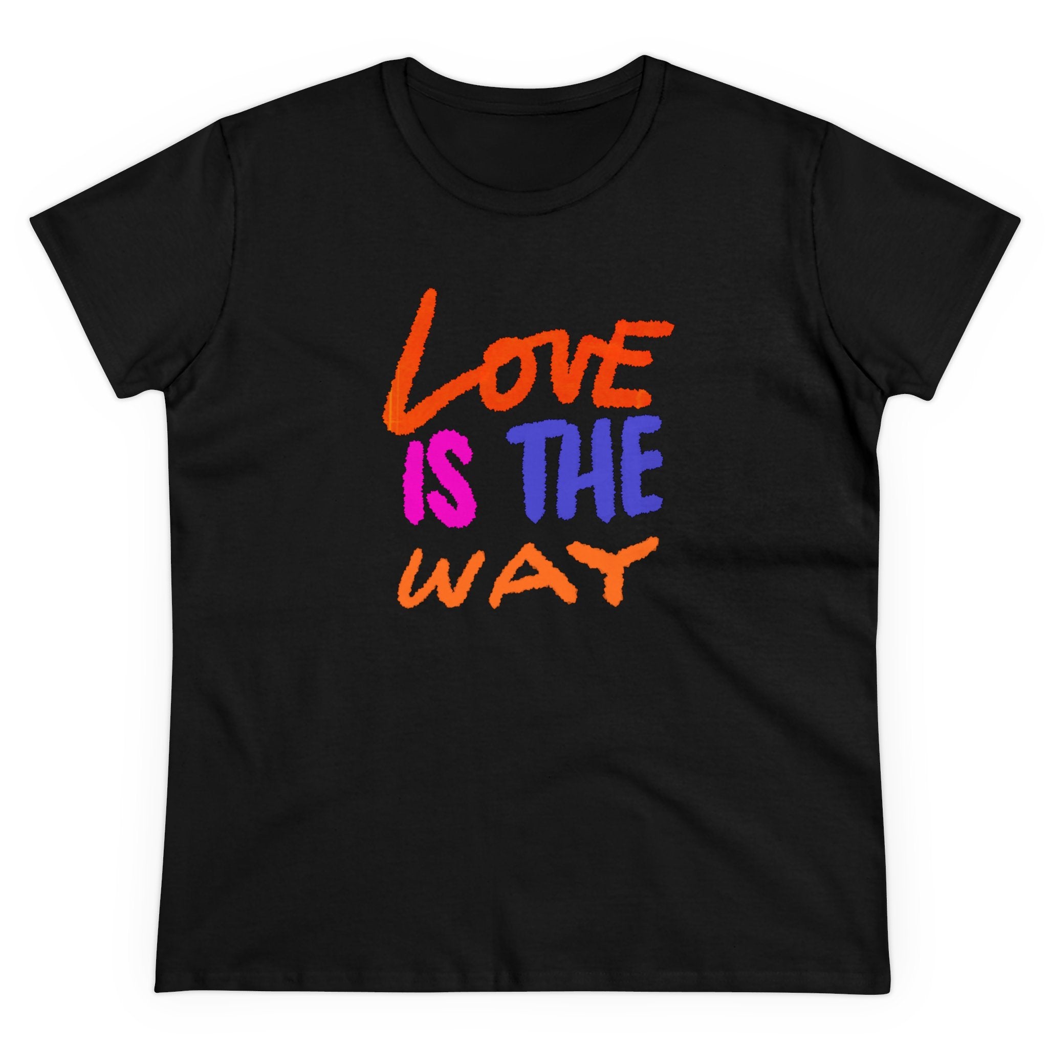 LOVE IS THE WAY Women's Midweight Cotton Tee