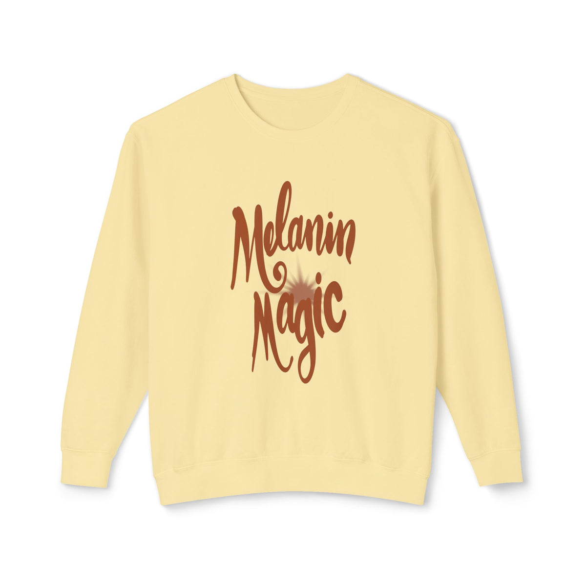 Melanin Magic Crewneck Sweatshirt — Comfort Fit Inspirational Graphic