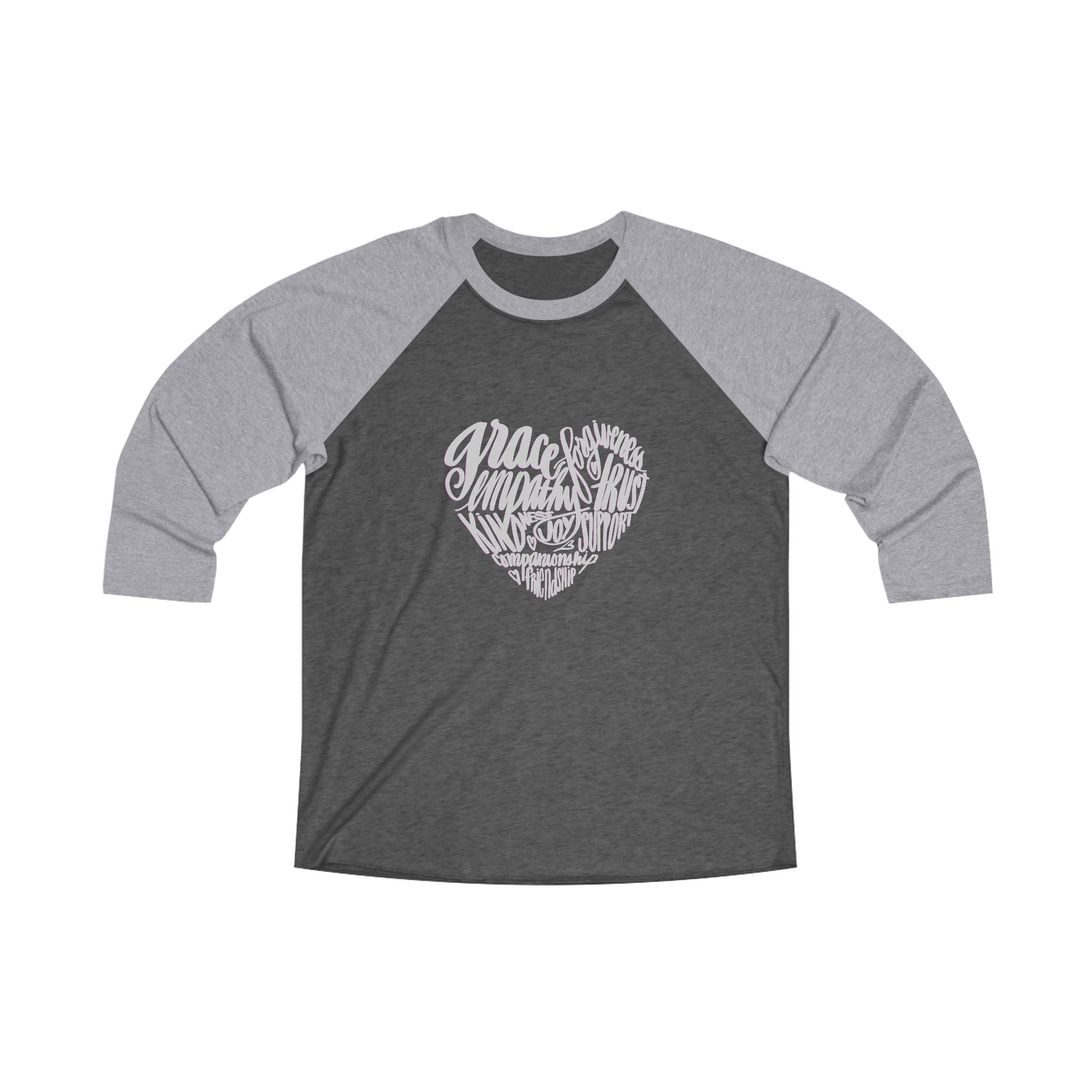 Heartfelt Inspirational Unisex Raglan Tee - Perfect for Everyday Wear