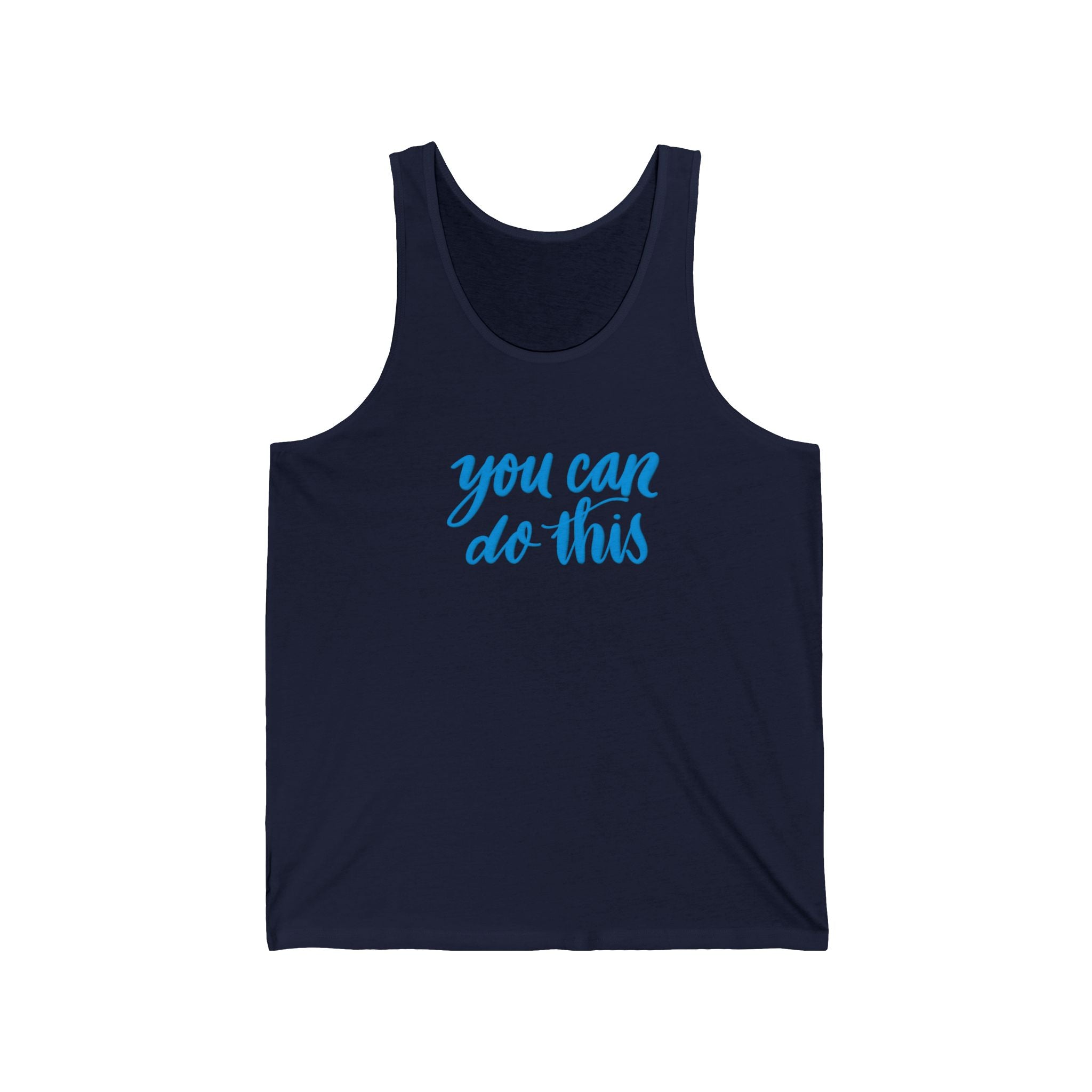 Motivational Unisex Jersey Tank - "You Can Do This"