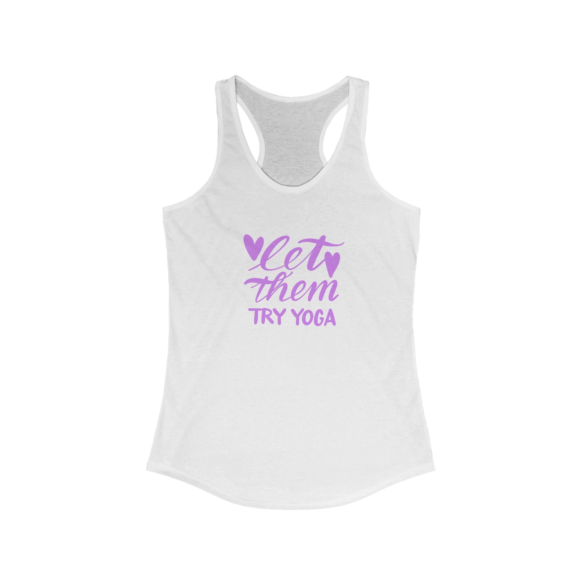 Motivational Yoga Tank Top - Let Them Try Yoga