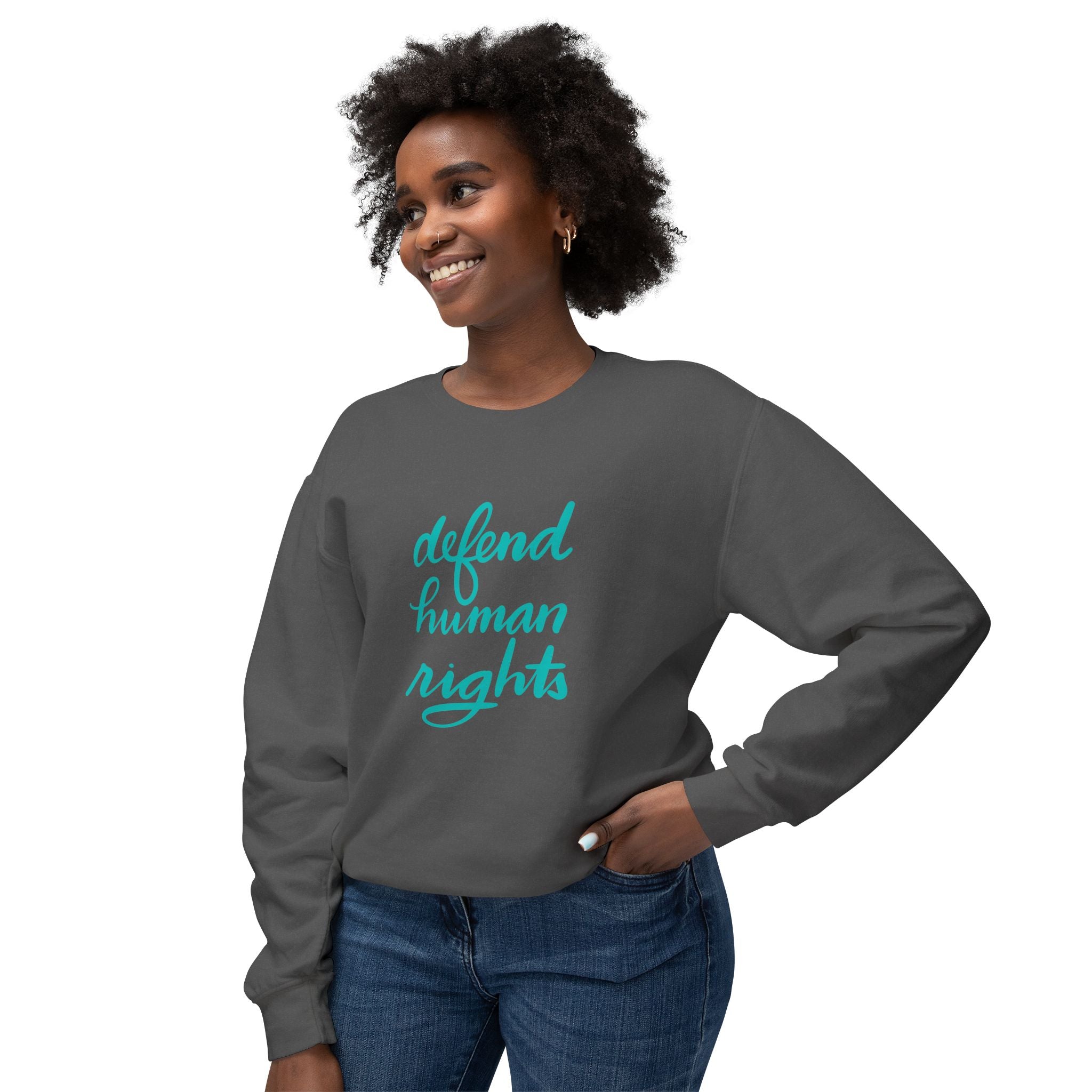 Defend Human Rights Crewneck Sweatshirt
