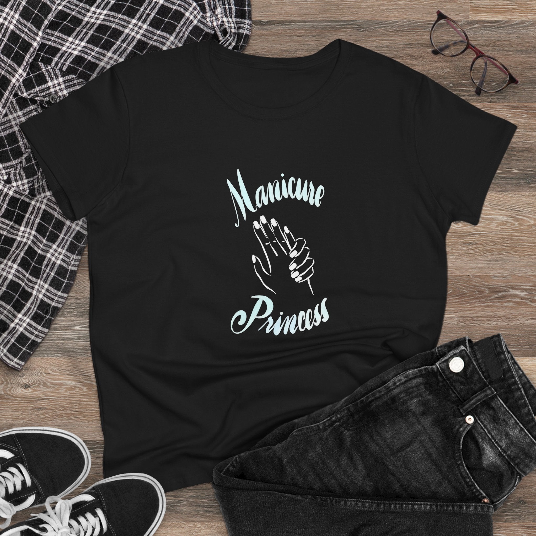 Manicure Princess Cotton Tee for Nail Enthusiasts
