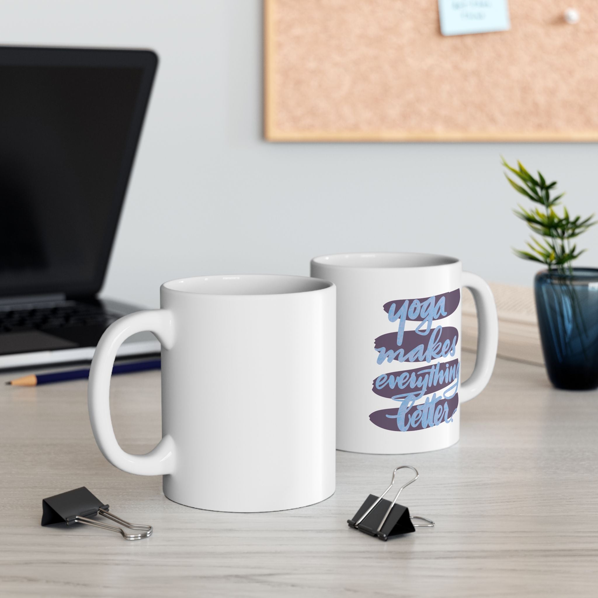Yoga Ceramic Coffee Mug - 11oz