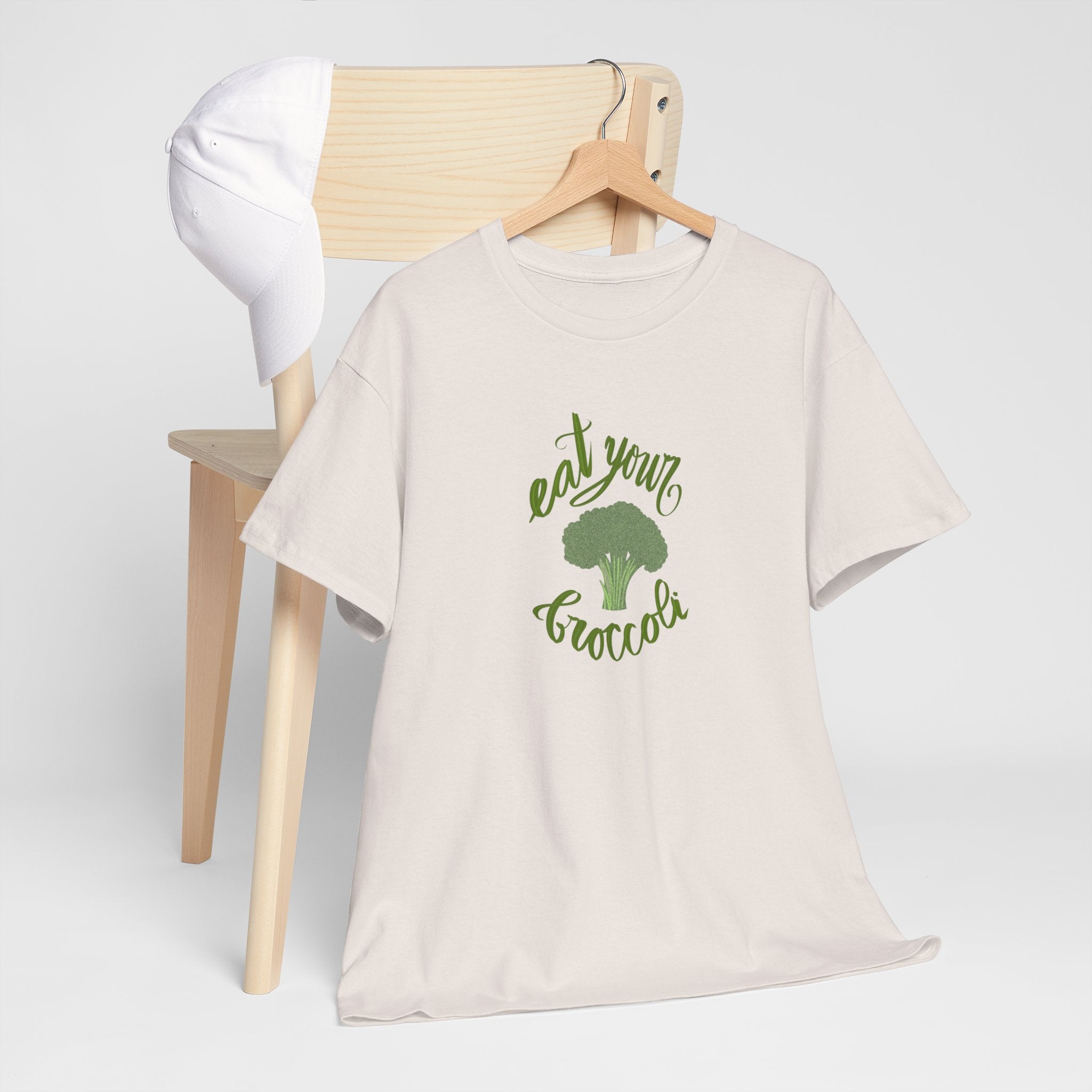 EAT YOUR BROCCOLI Unisex Heavy Cotton Tee