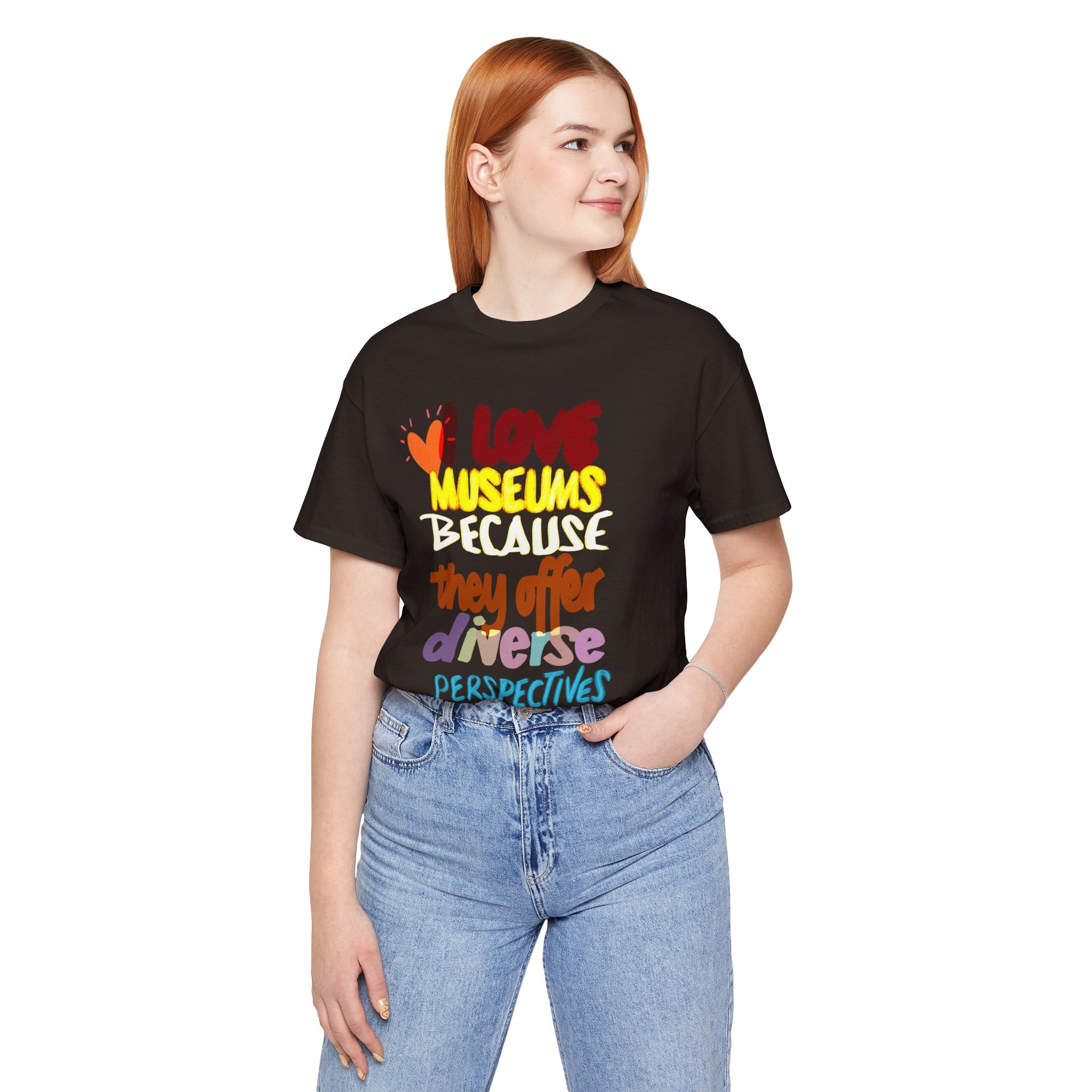 MUSEUMS DIVERSE PERSPECTIVES Unisex Jersey Short Sleeve Tee