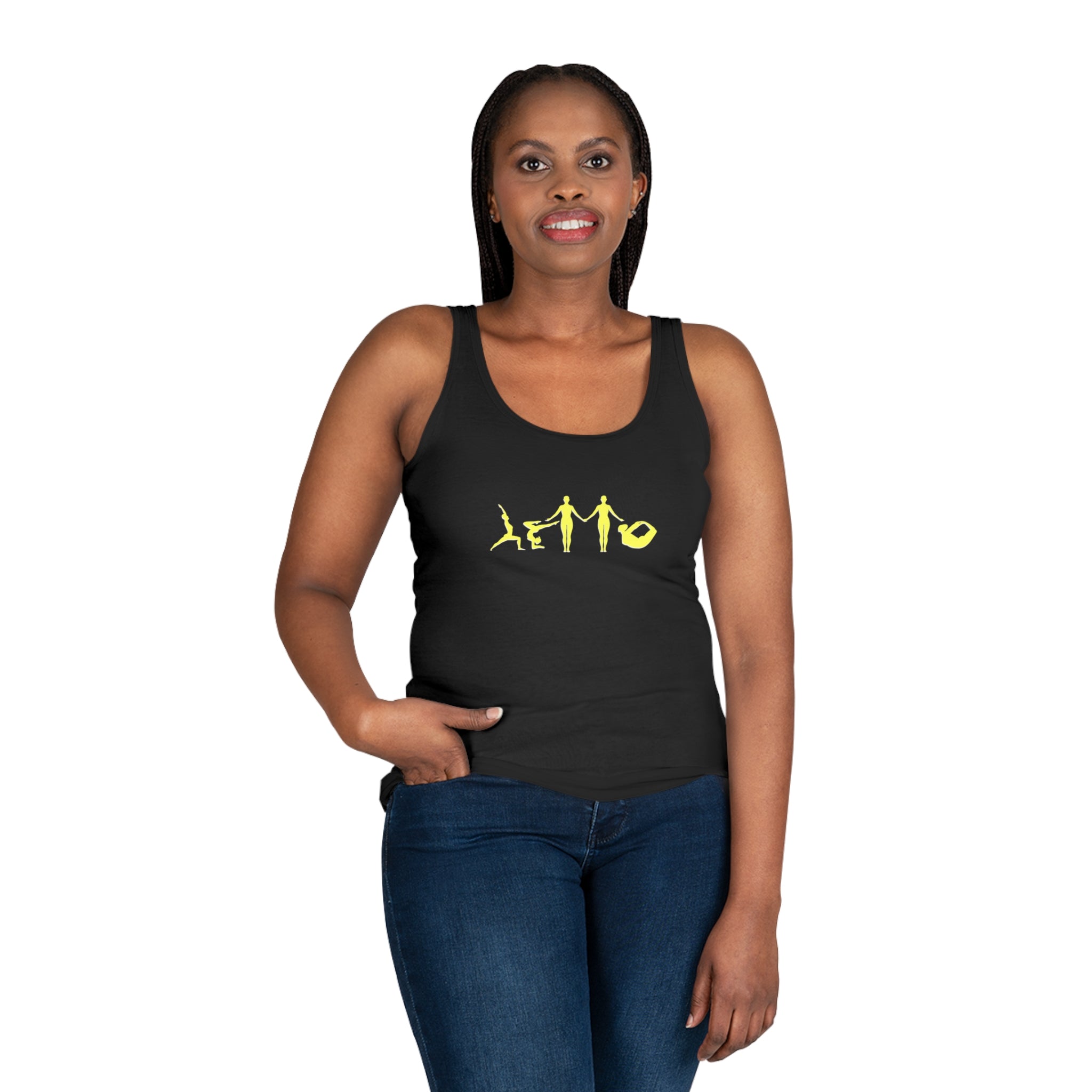 Hello Yoga Women's Tank Top - Fitness, Summer, Casual Wear, Inspirational, Gift Idea