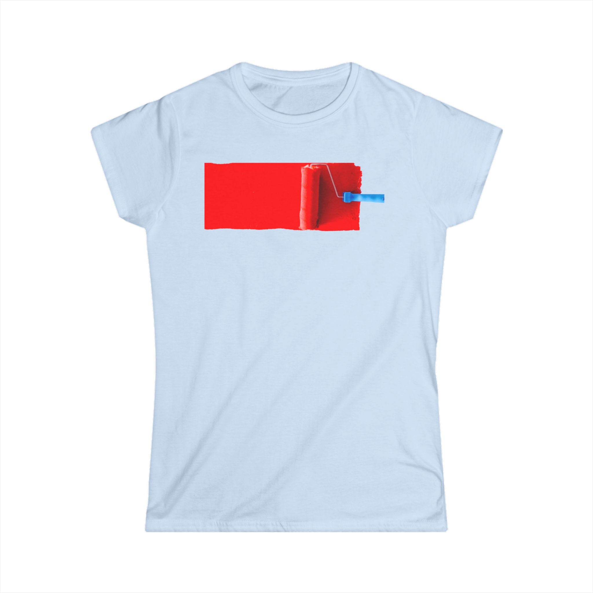 Creative Red Paint Roll Women's Softstyle Tee