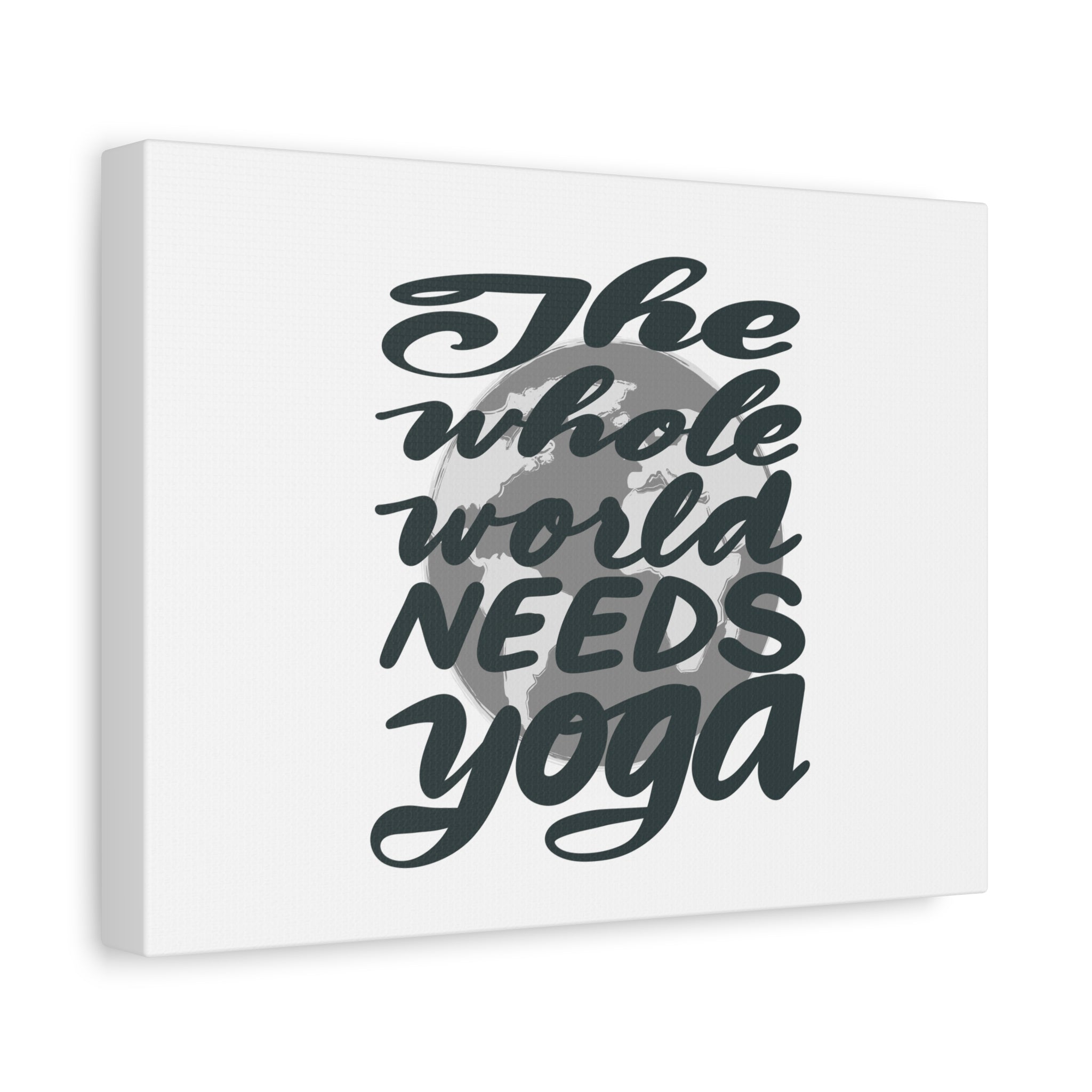 Inspirational Wall Art Calligraphy Canvas, Hand-lettered, Home Decor, Yoga Lovers Gift, Motivational Canvas, Mindfulness Decor, Zen Room Decoration