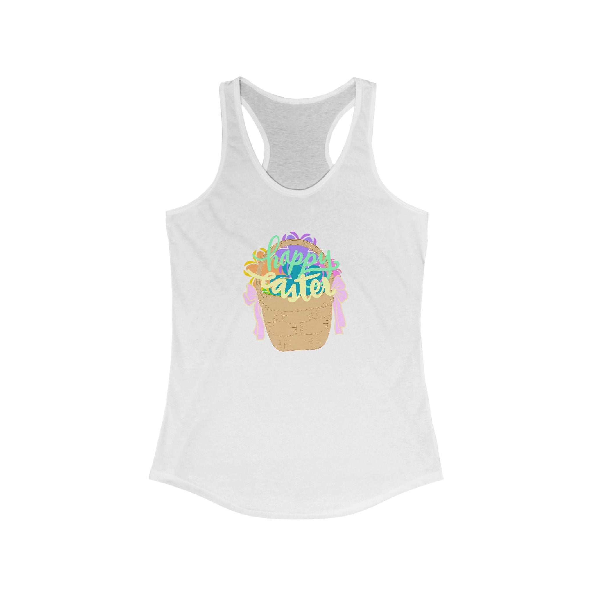 Easter Celebration Racerback Tank - Happy Easter Design