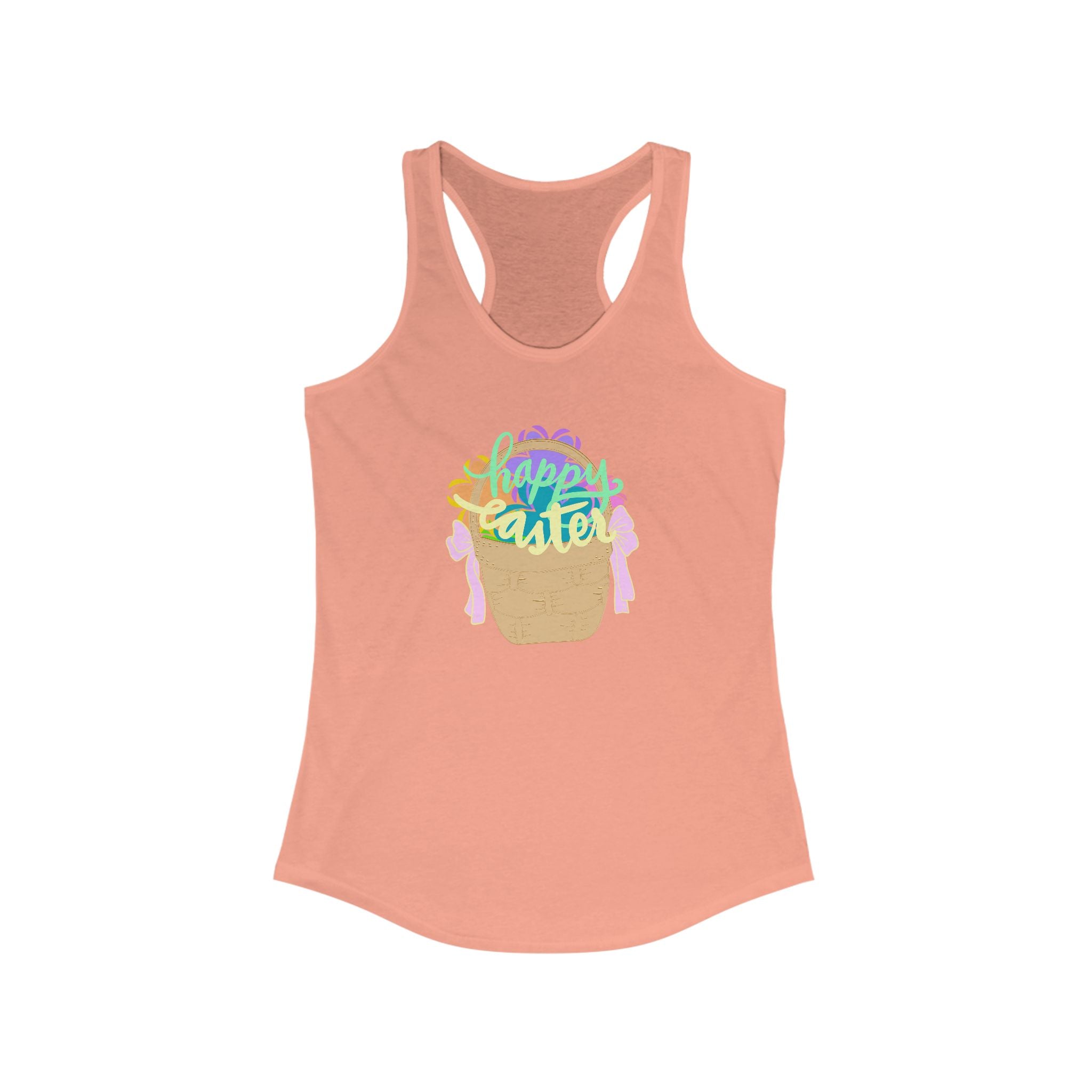 Easter Celebration Racerback Tank - Happy Easter Design