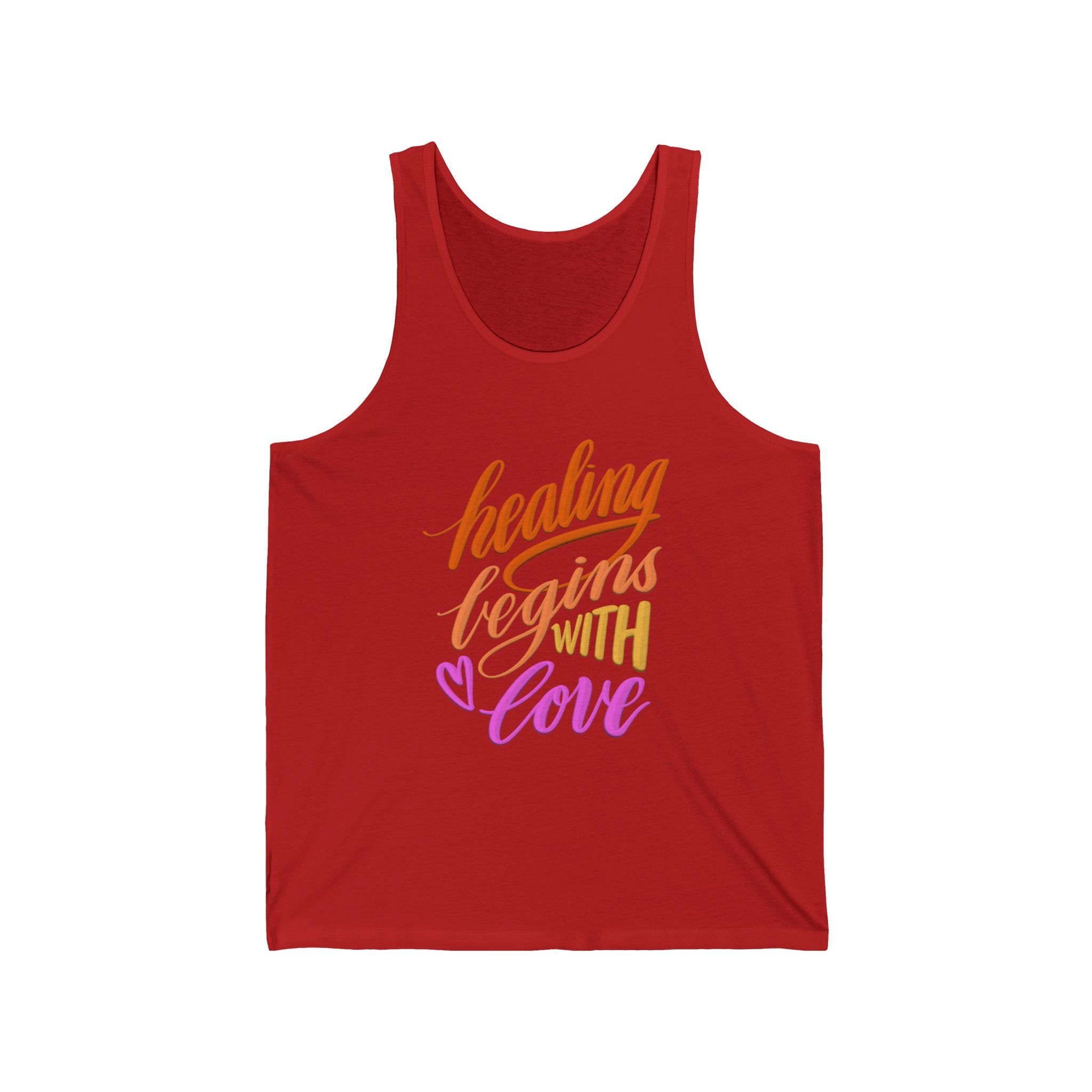 Healing Begins With Love Tank Top — Inspirational Quote Women’s Tank