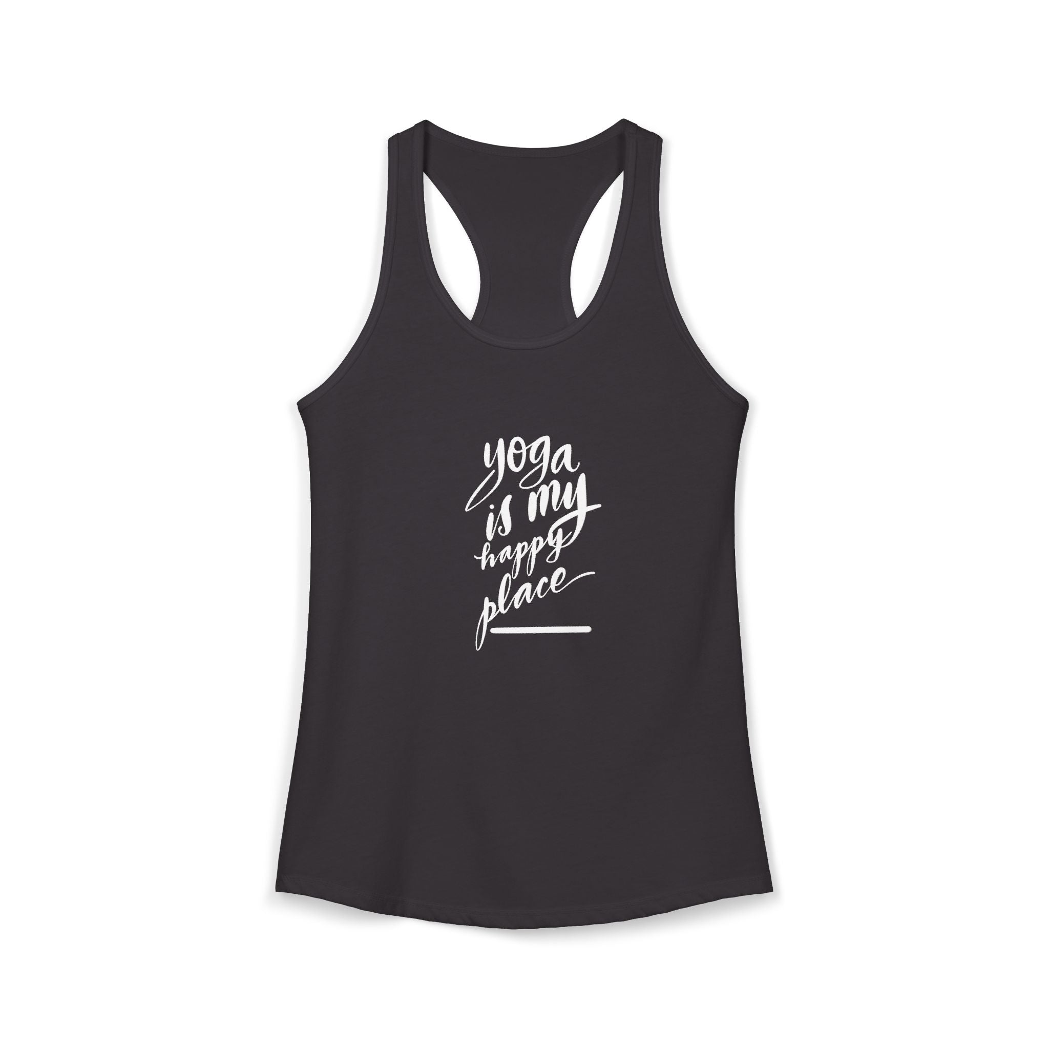 Yoga Is My Happy Place Racerback Tank