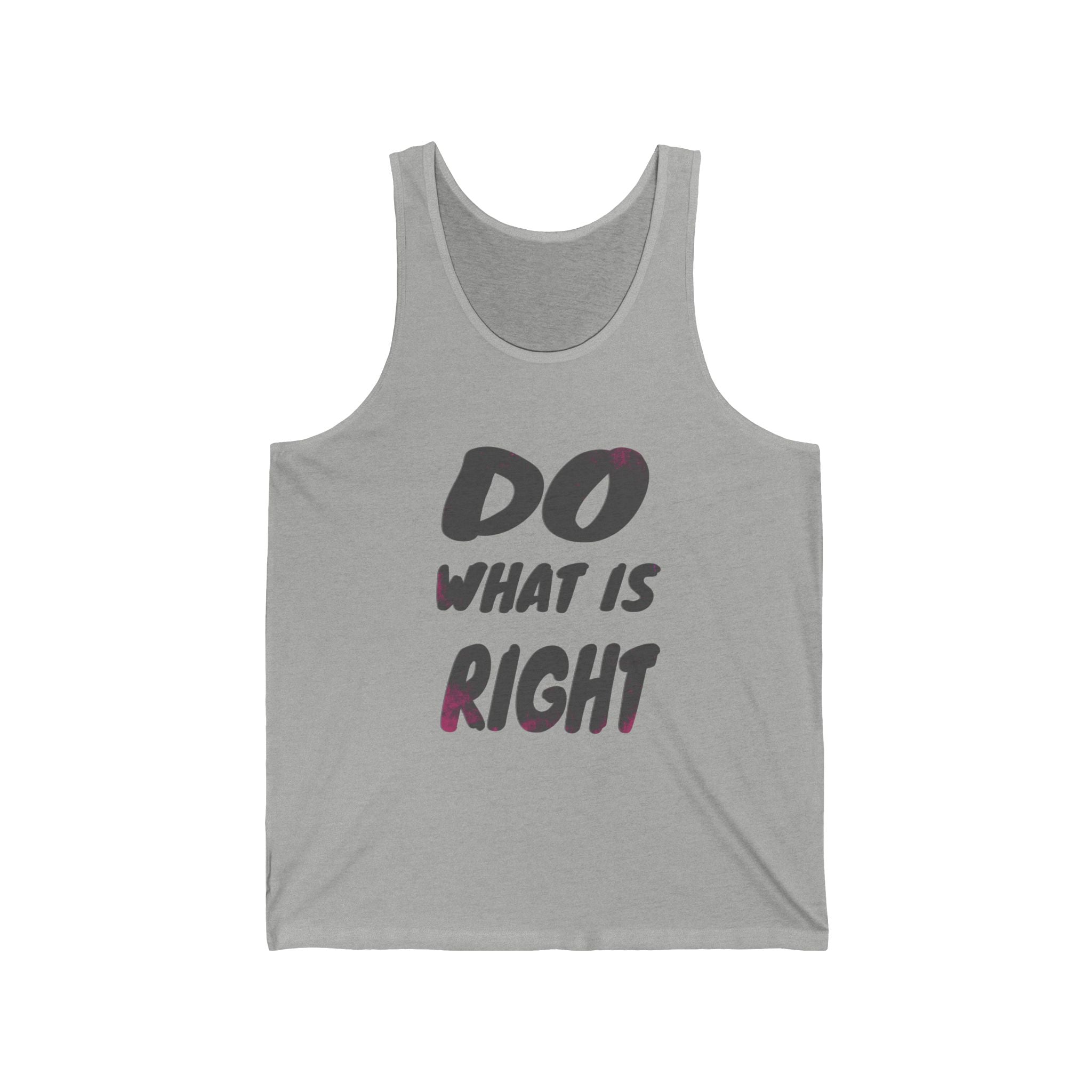 Do What Is Right Tank Top — Motivational Graphic Jersey Tank