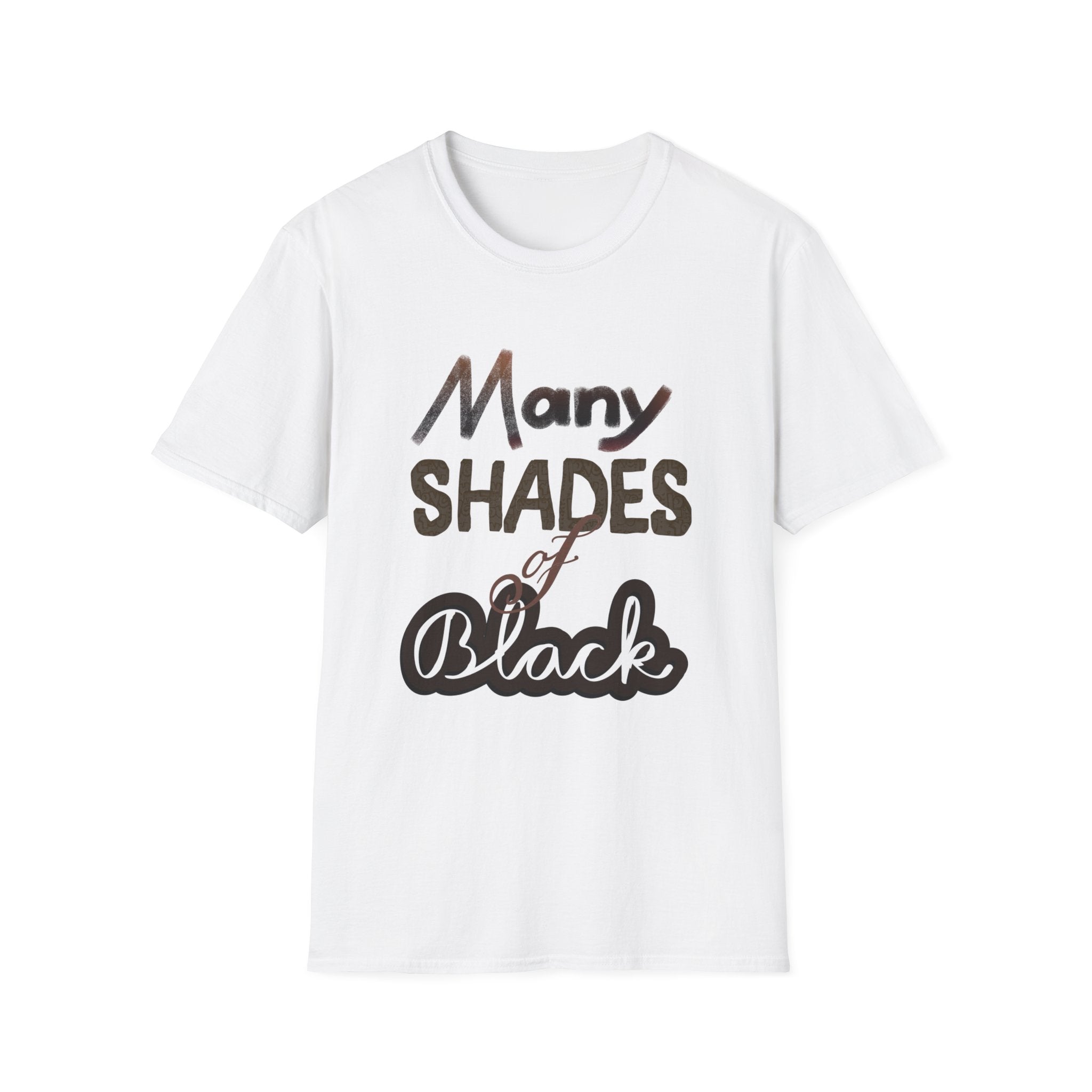 MANY SHADES OF BLACK Unisex Softstyle T-Shirt