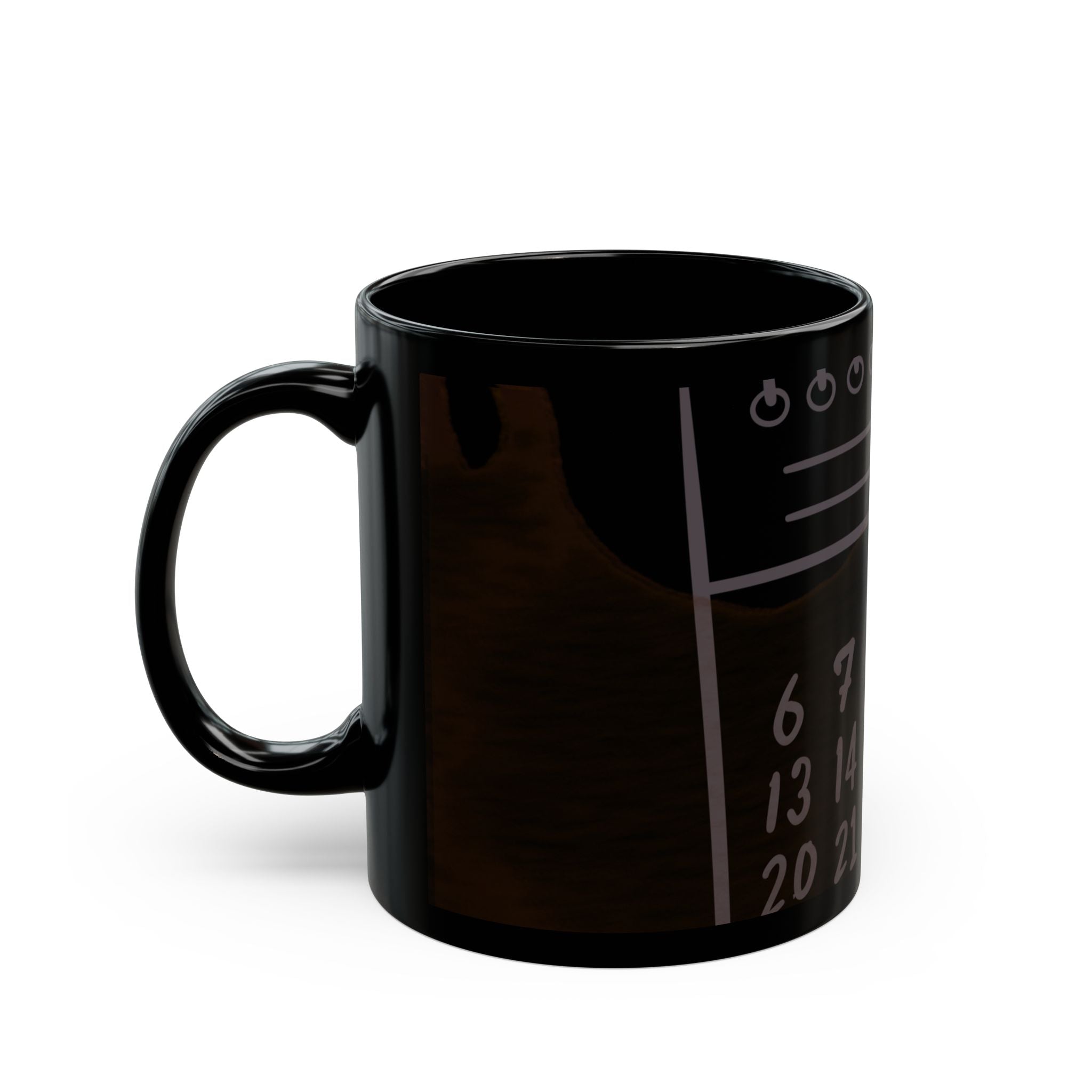 FIRST: COFFEE Black Mug (11oz)