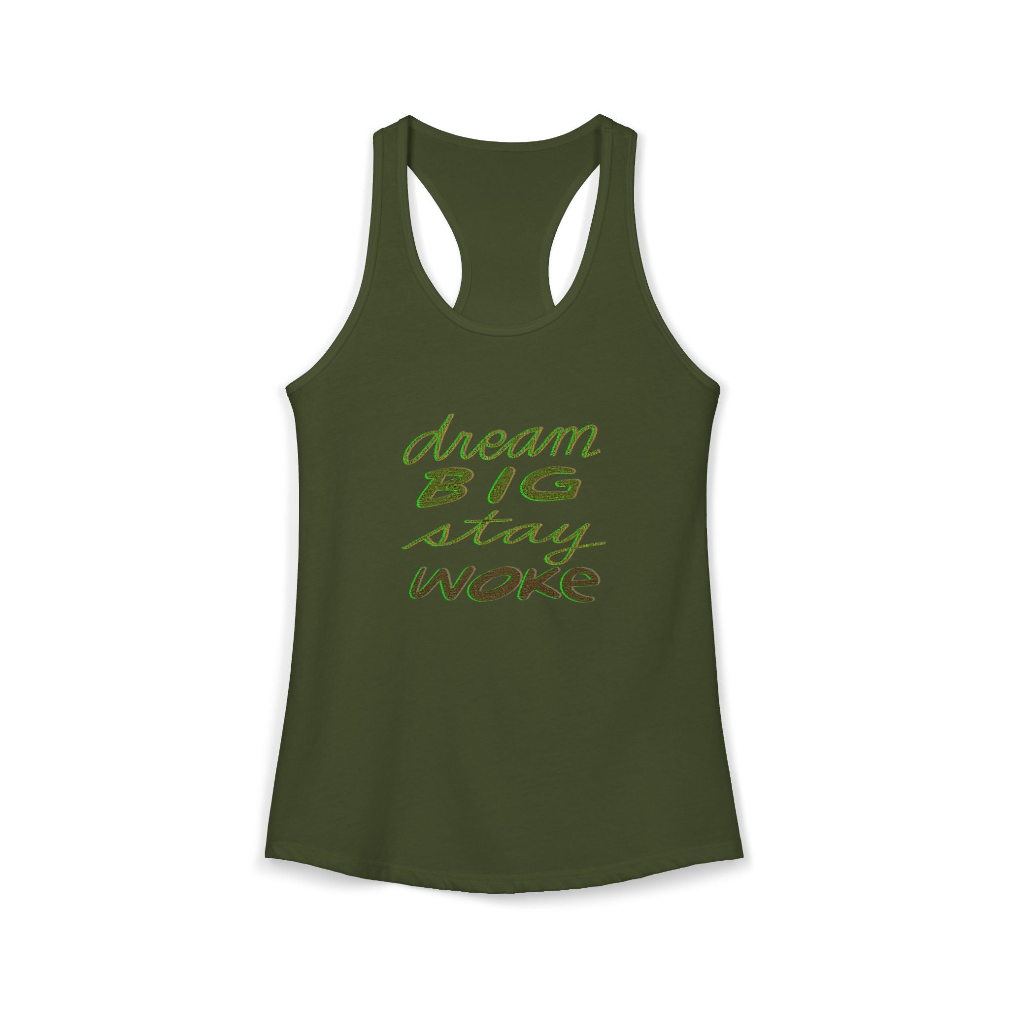 Socially Conscious Handwritten Racerback Tank — Women's Tank Top