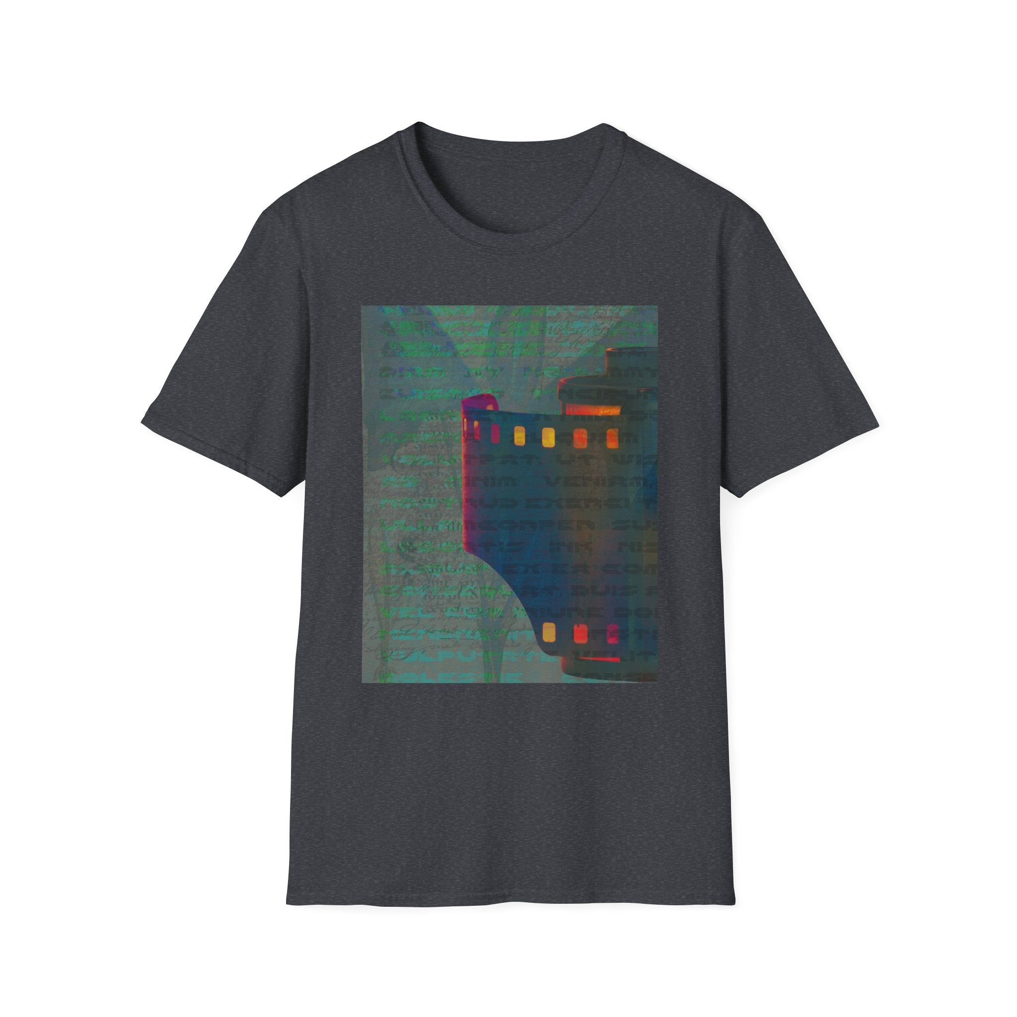 Artistic Unisex Softstyle T-Shirt - Modern Minimalist Design, Casual Wear, Everyday Top, Gift for Art Lovers, Unique Graphic Tee