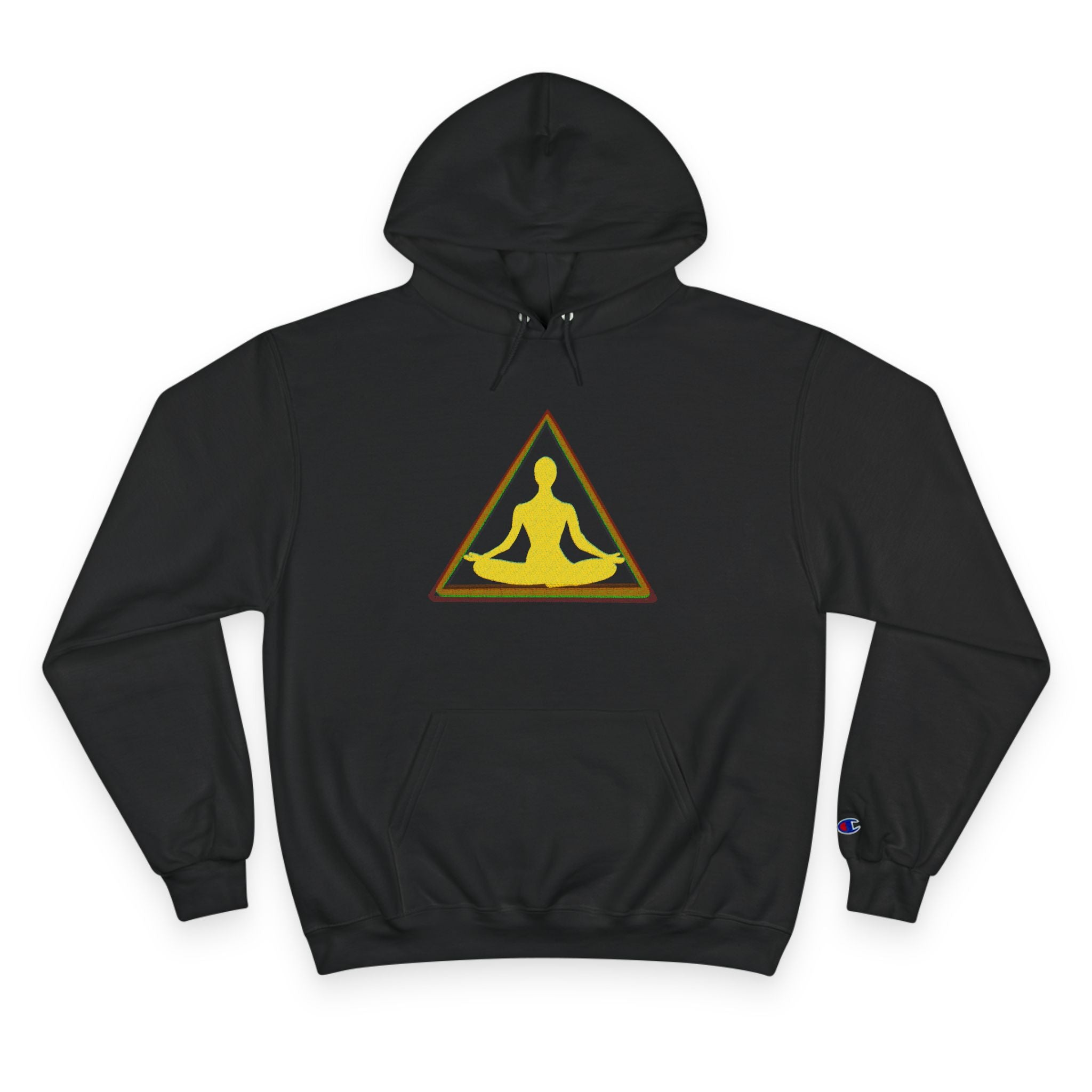 Mindfulness Hand-Drawn Champion Hoodie - Cozy Meditation Wear