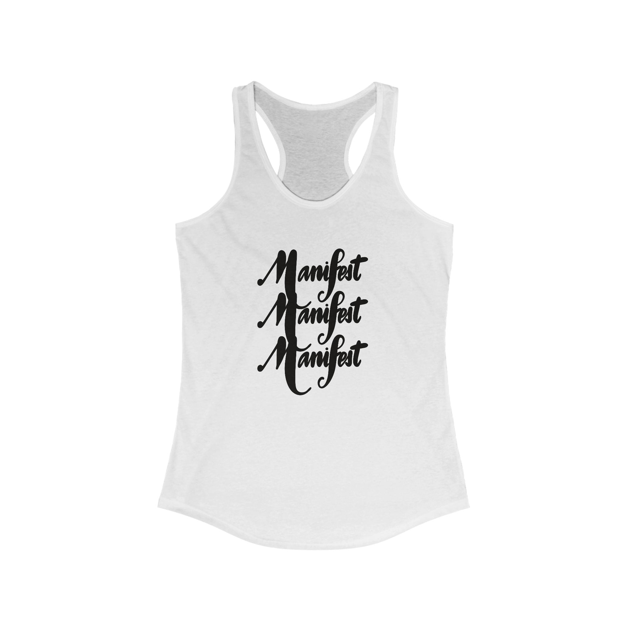 Manifest Racerback Tank - Empowering Women's Workout Top