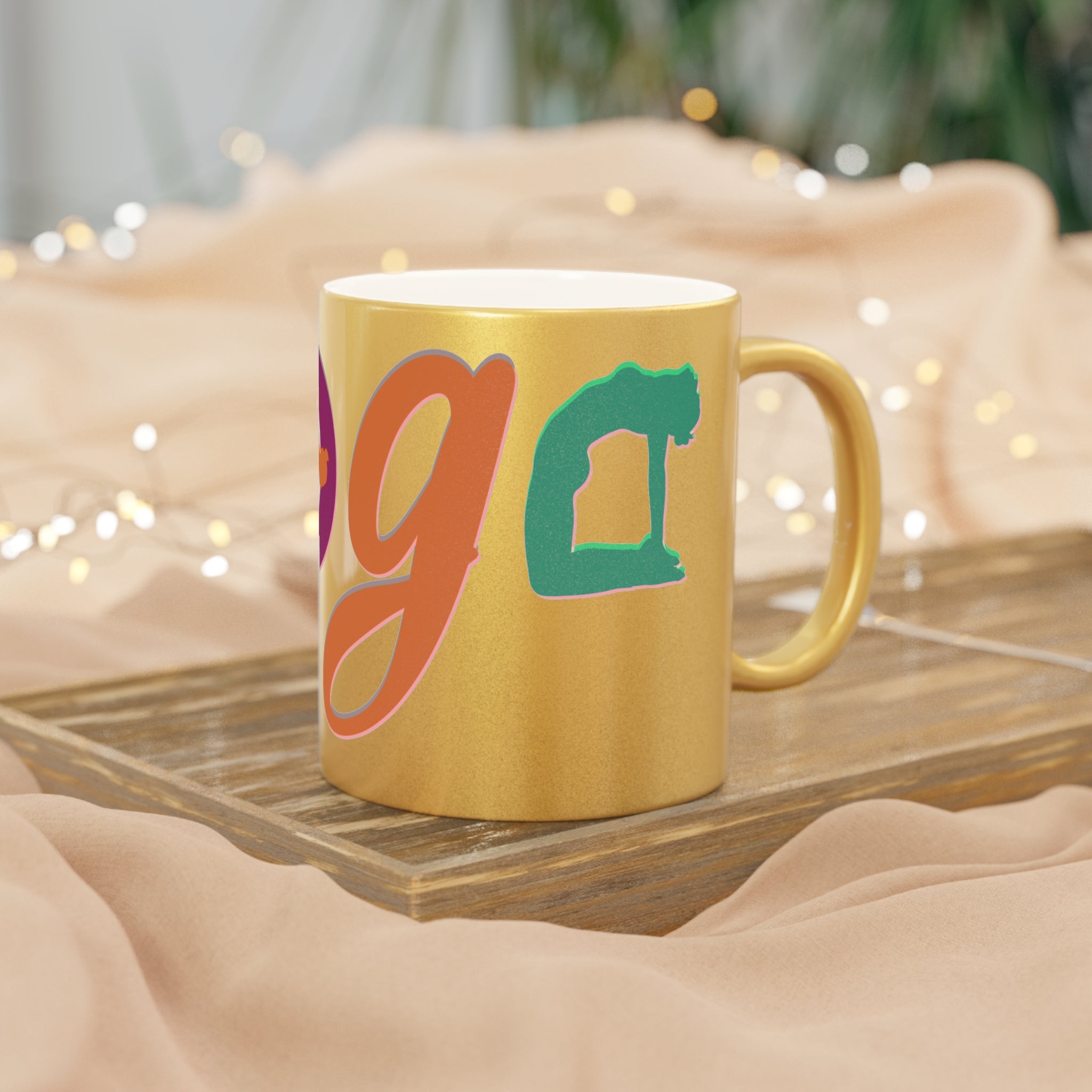 YOGA Metallic Mug (Choice of silver or gold)