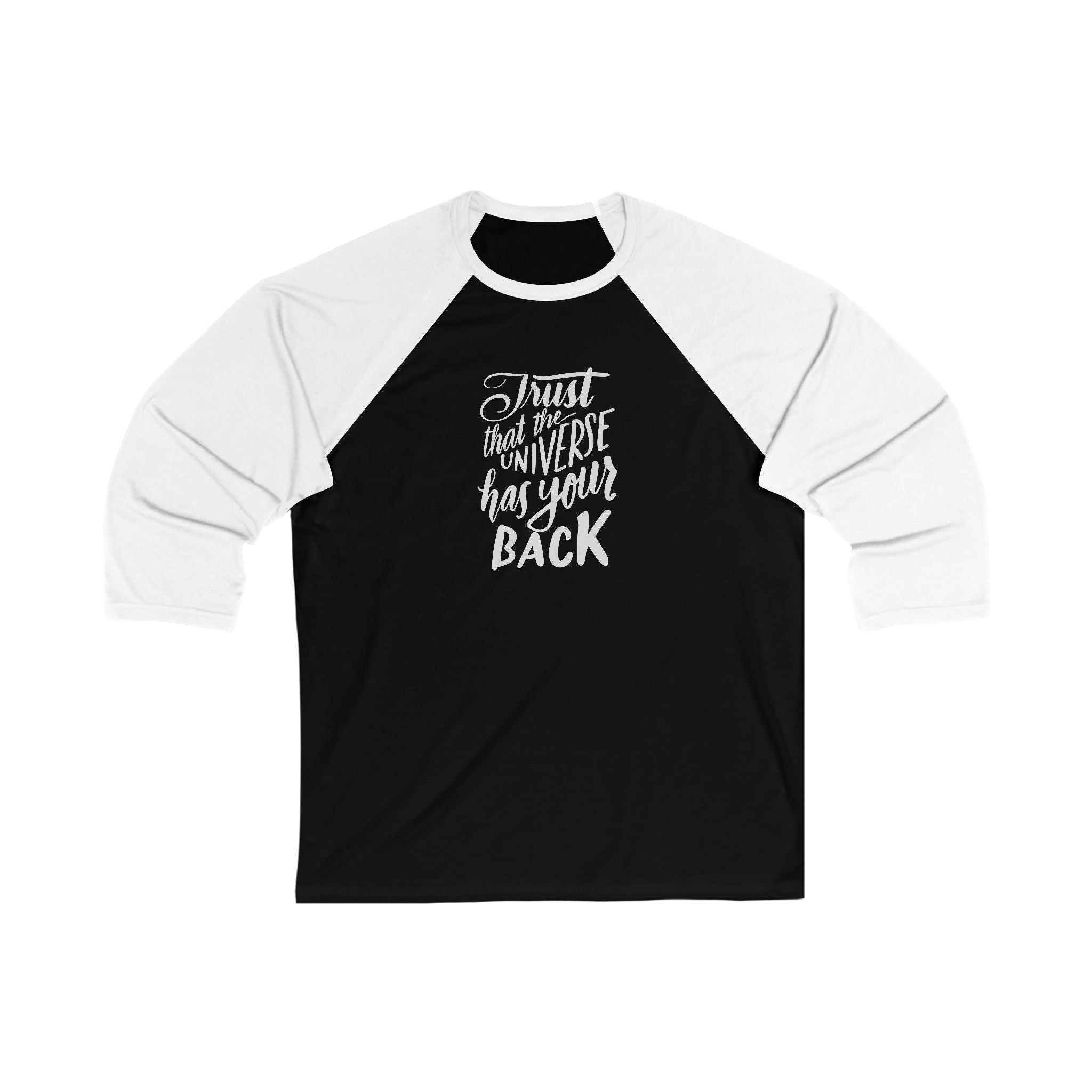 Inspirational Unisex Baseball Tee - "Trust That the Universe Has Your Back"