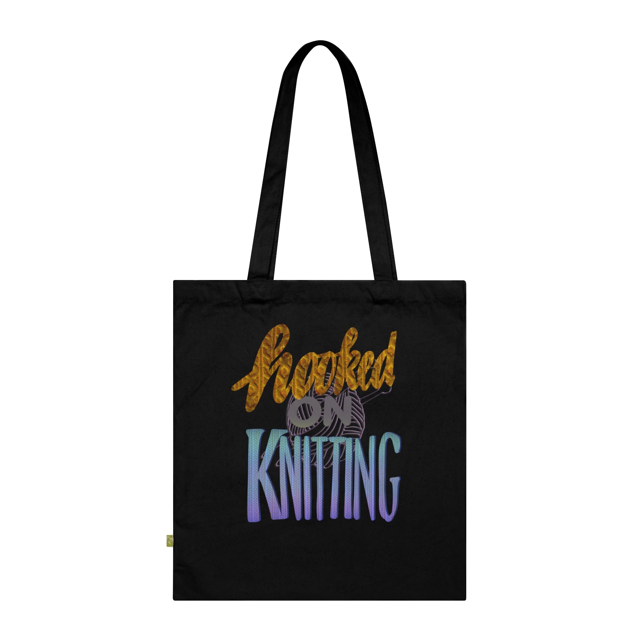 HOOKED ON KNITTING Tote Bag