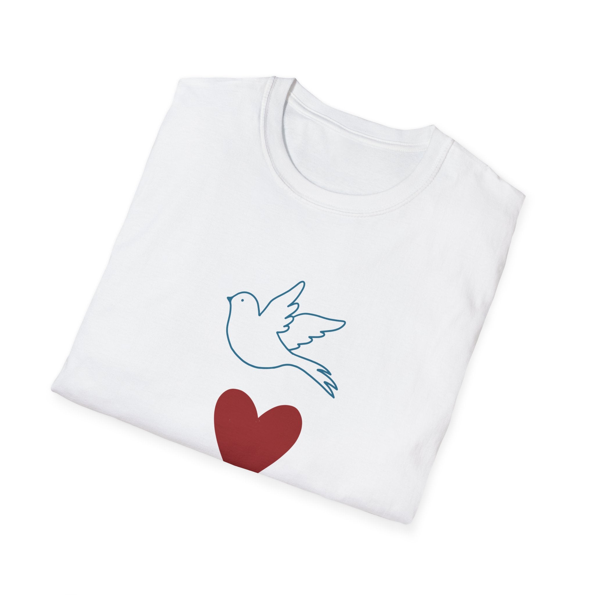 PEACE AND LOVE Unisex Softstyle T-Shirt