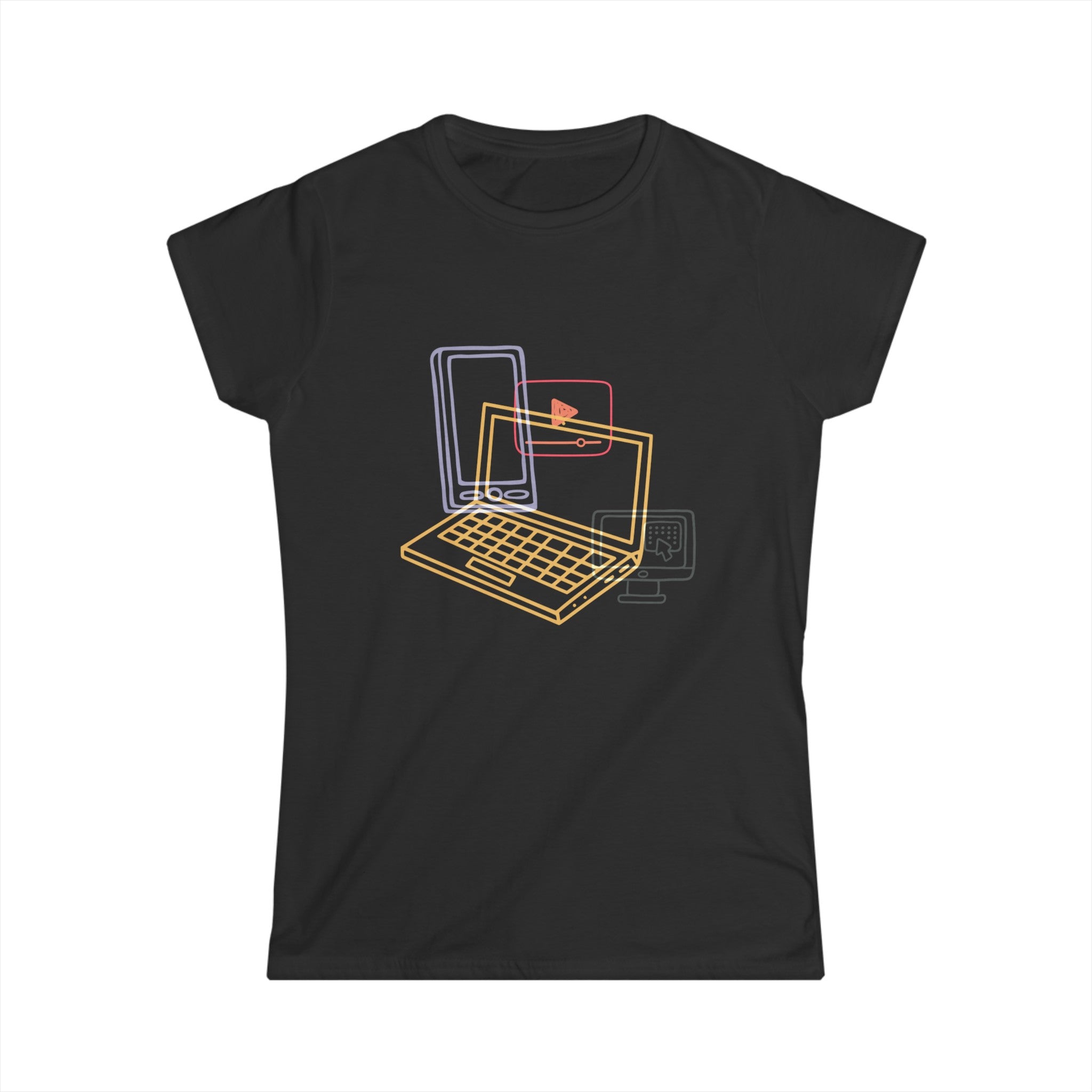 WORKING FROM HOME Women's Softstyle Tee