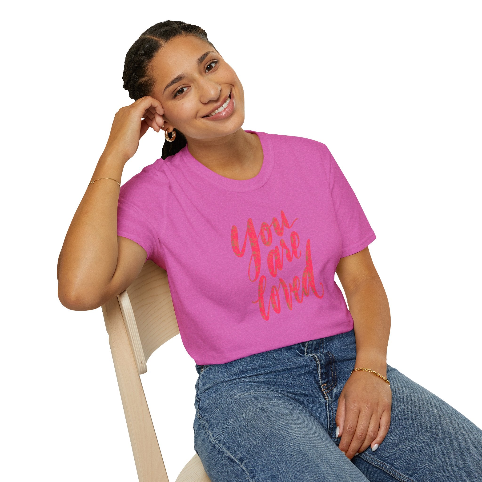 You Are Loved Unisex Softstyle T-Shirt - Comfort with a Positive Message