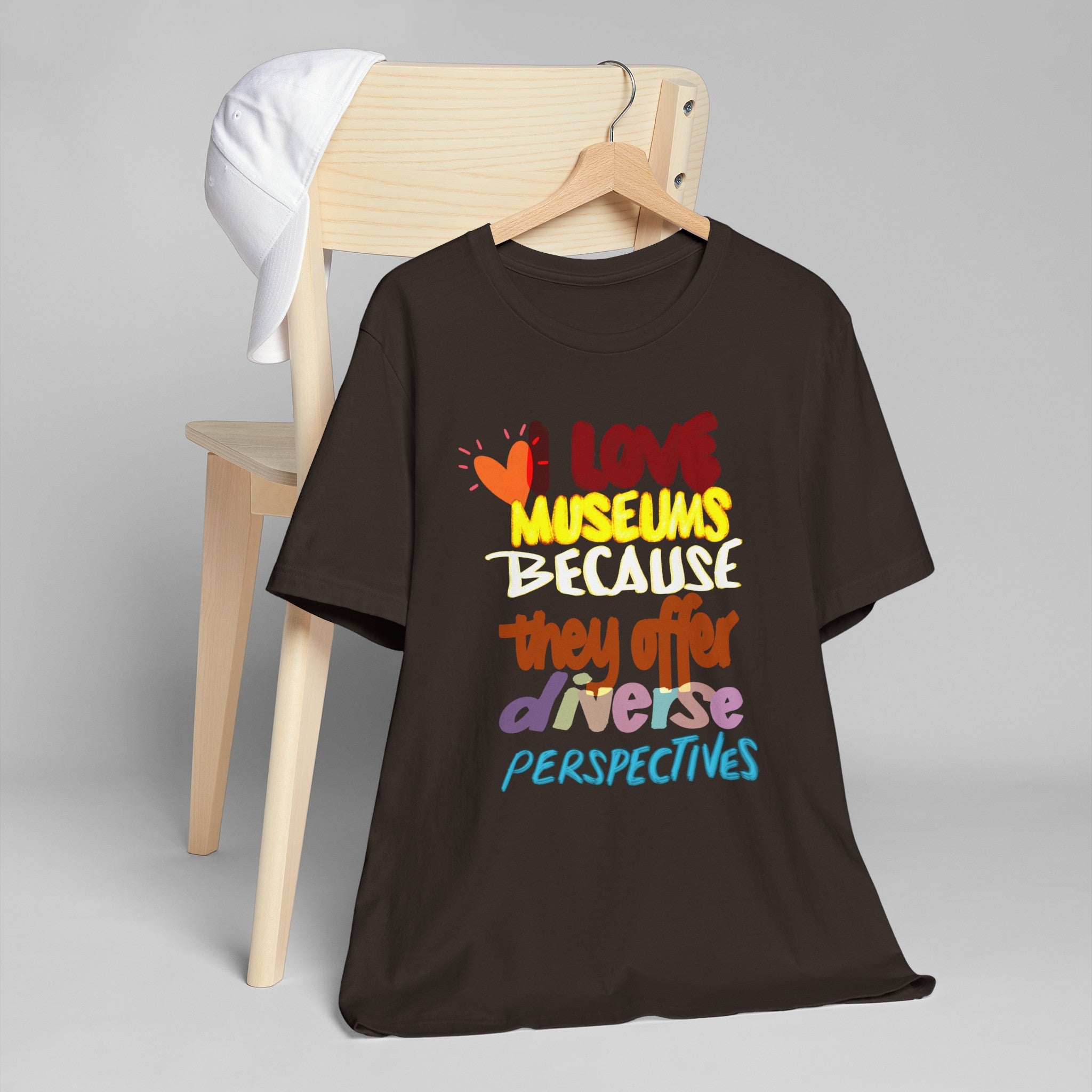 MUSEUMS DIVERSE PERSPECTIVES Unisex Jersey Short Sleeve Tee