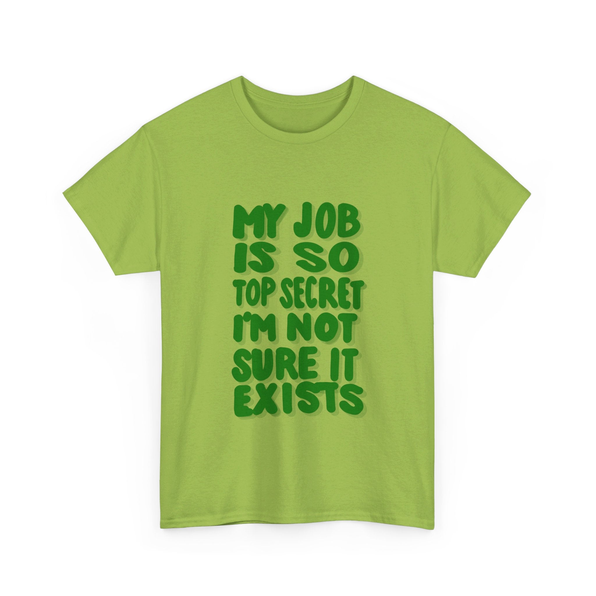 TOP SECRET JOB 2 Unisex Heavy Cotton Tee