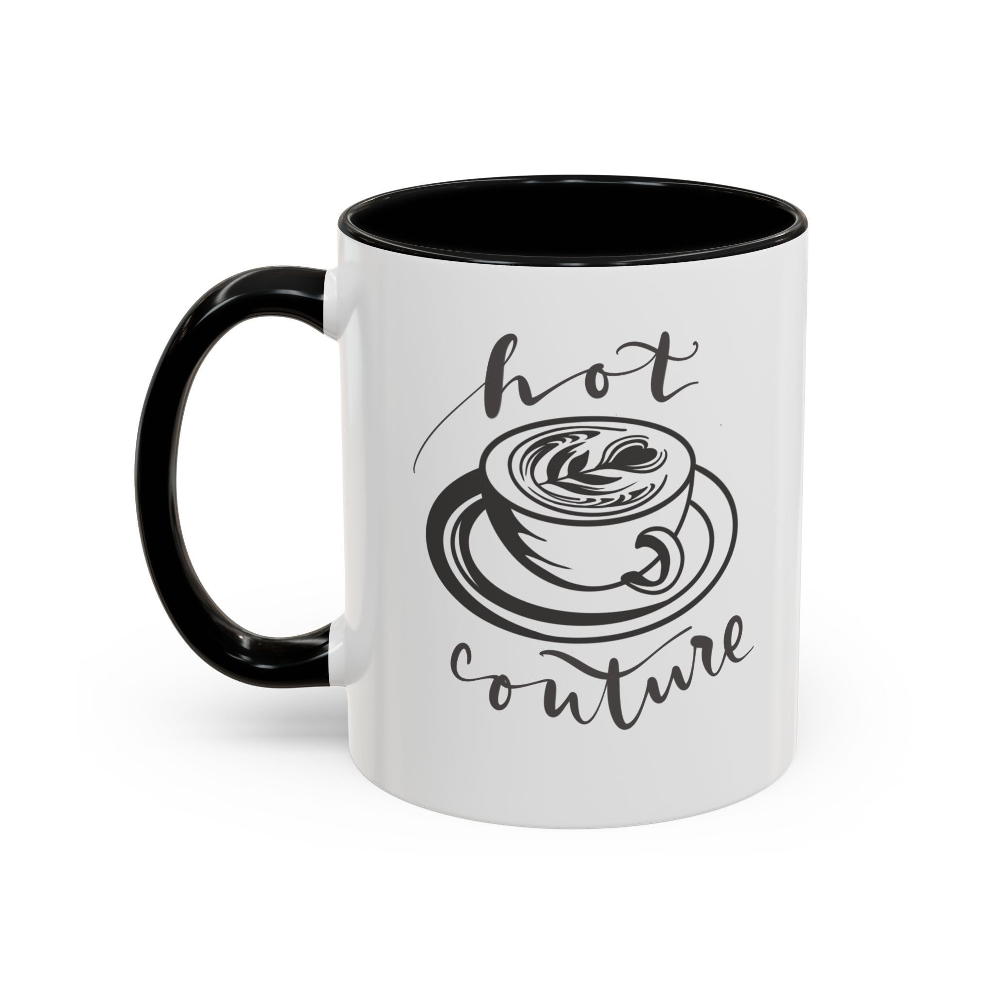 Stylish Hot Couture Accent Coffee Mug - 11 oz Ceramic Cup for Coffee Lovers