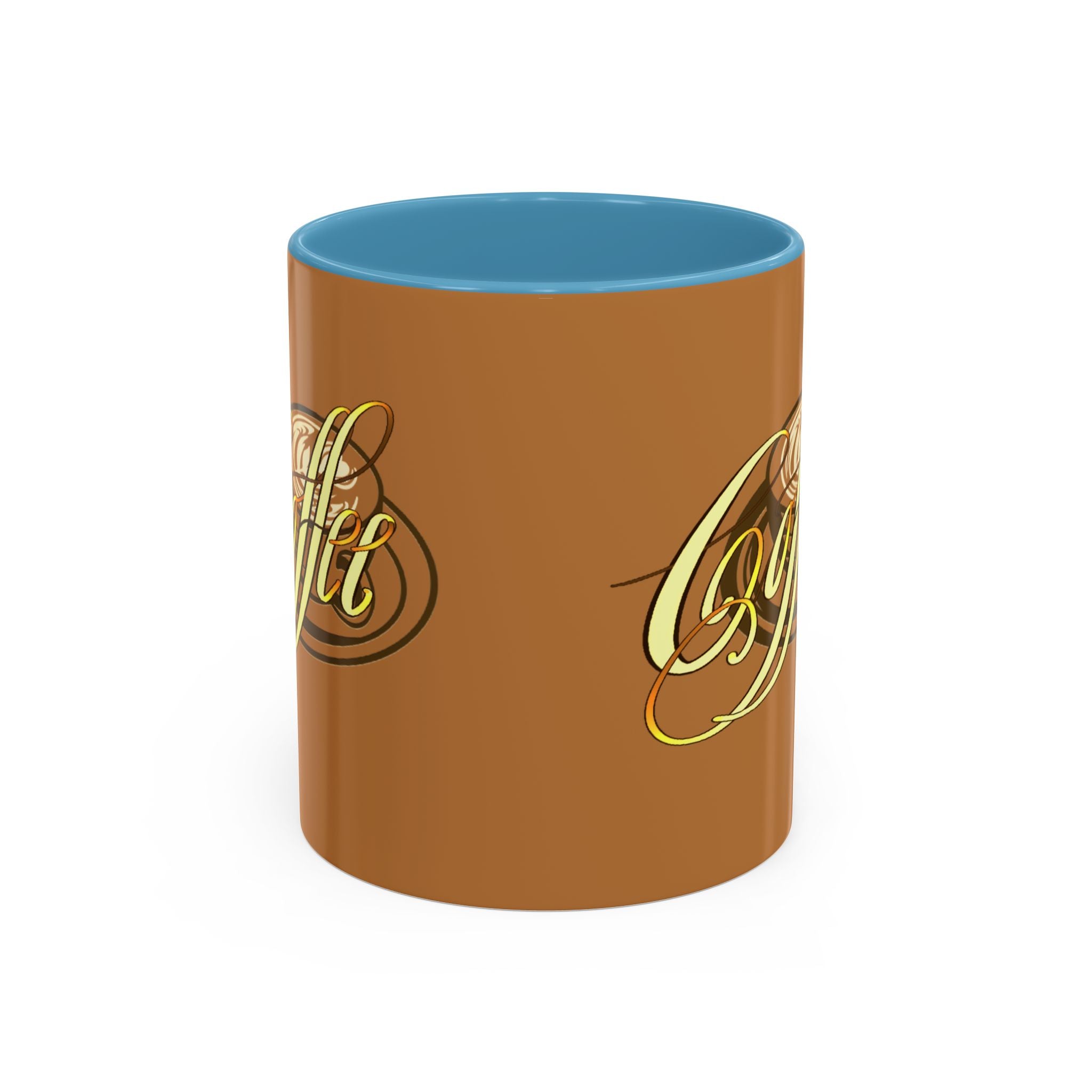 COFFEE CALLIGRAPHY Accent Coffee Mug (11 oz)