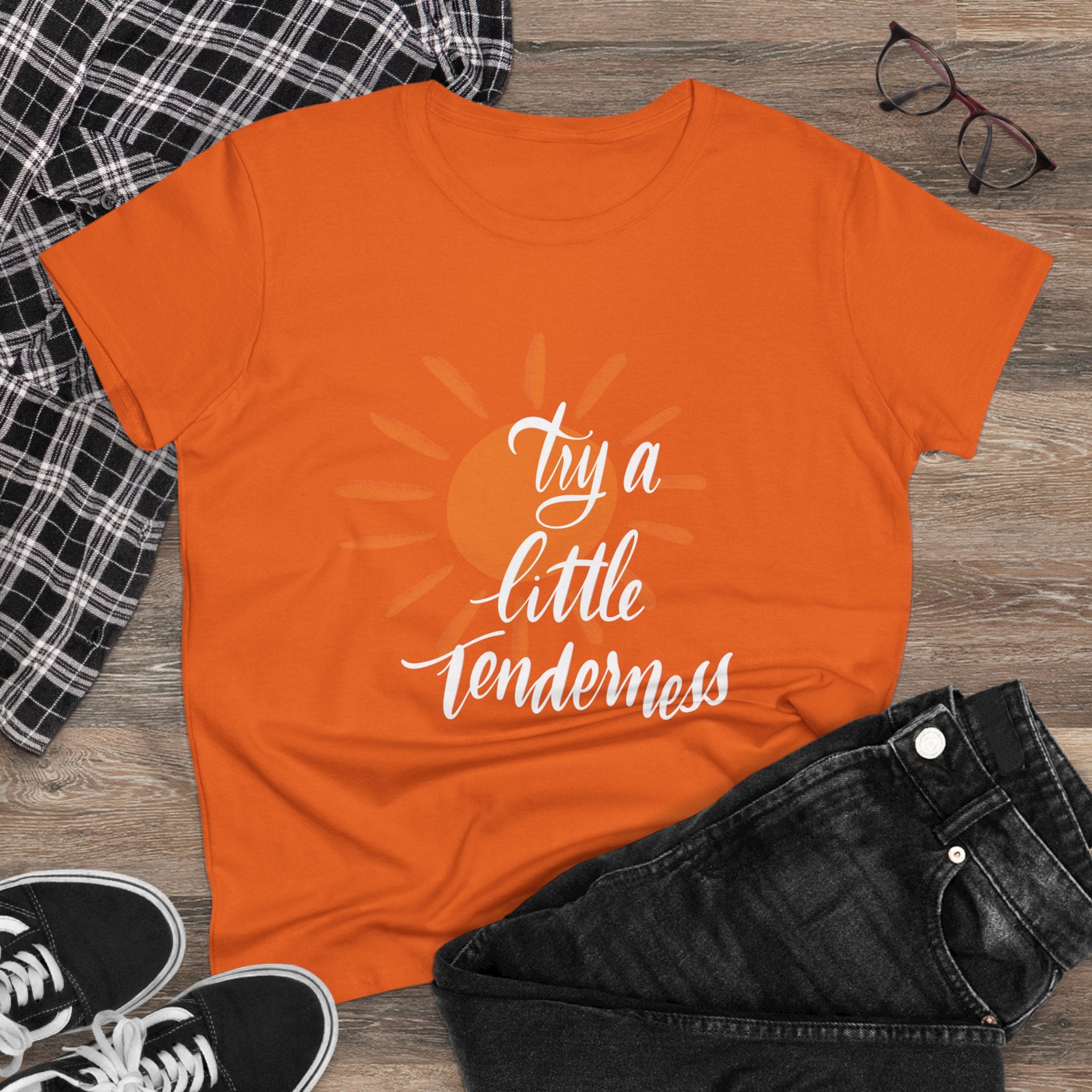 Sunny Vibes Women's Midweight Cotton Tee
