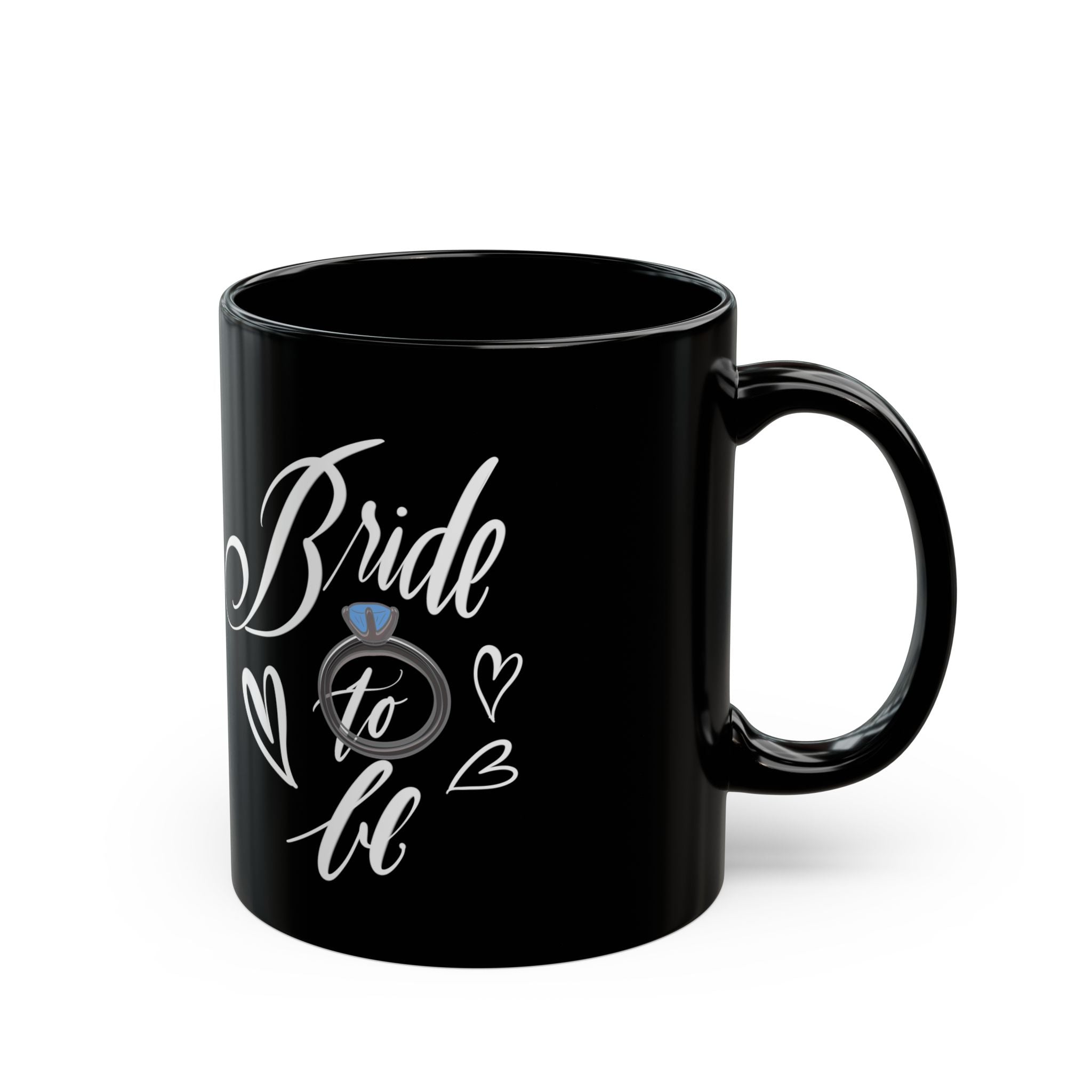 BRIDE TO BE Black Mug (11oz)