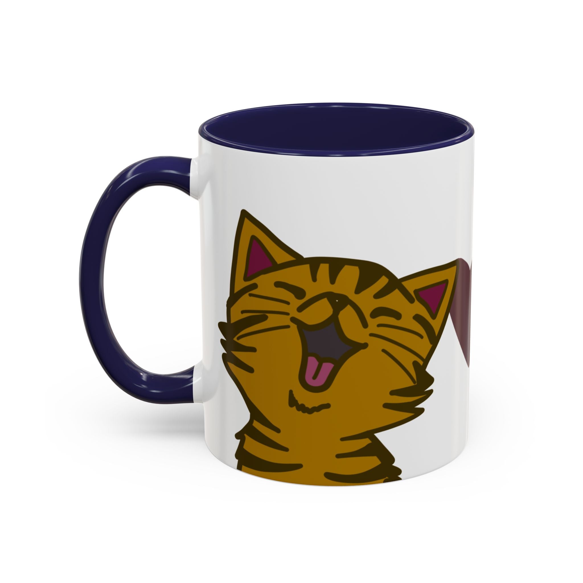 BEST CAT DAD EVER Accent Coffee Mug (11 oz)