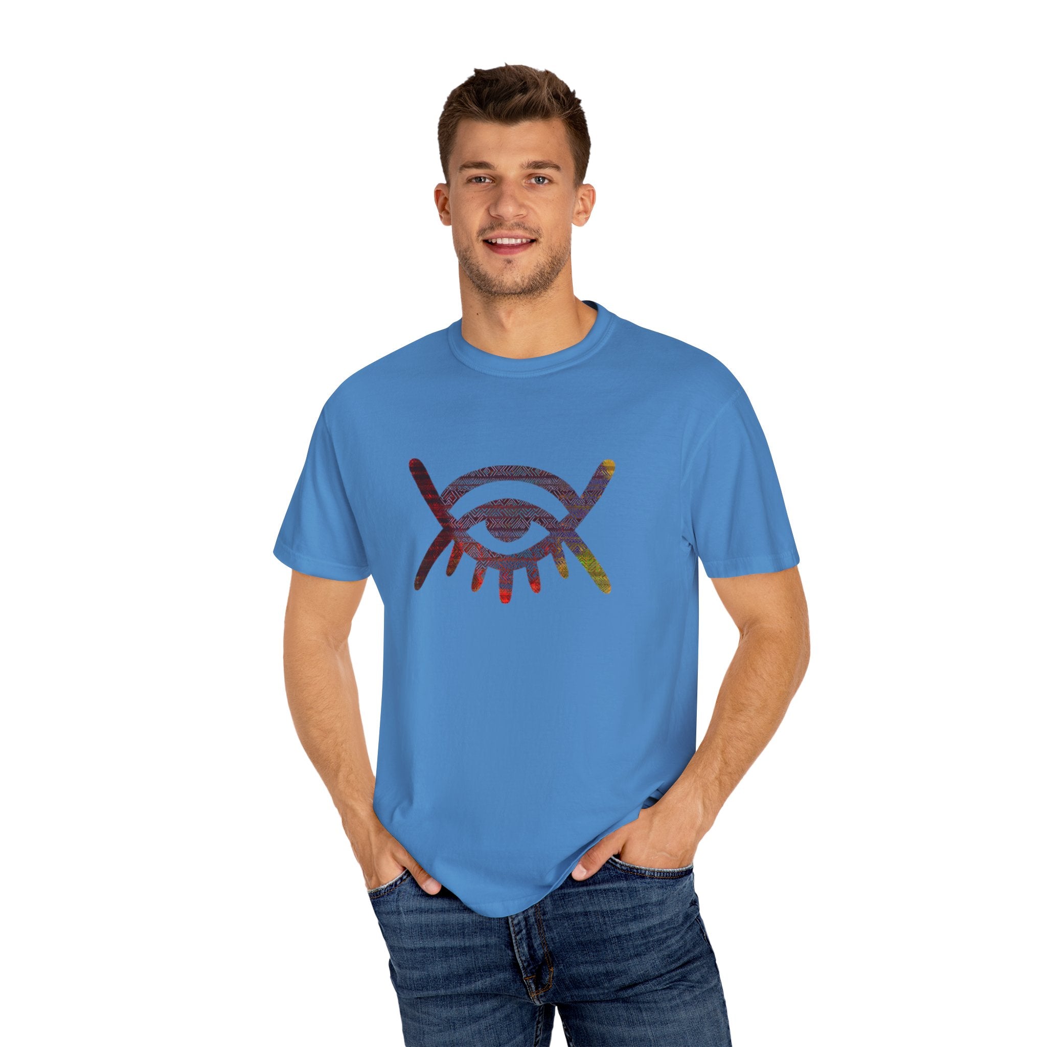 ALL-SEEING EYE ADINKRA Unisex Garment-Dyed T-shirt