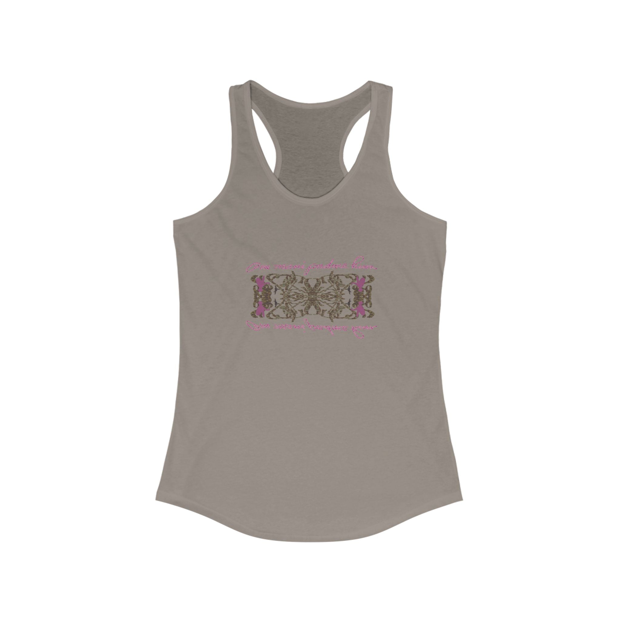 Bohemian Floral Women's Racerback Tank - Summer Vibes, Workout, Yoga, Travel, Casual Wear