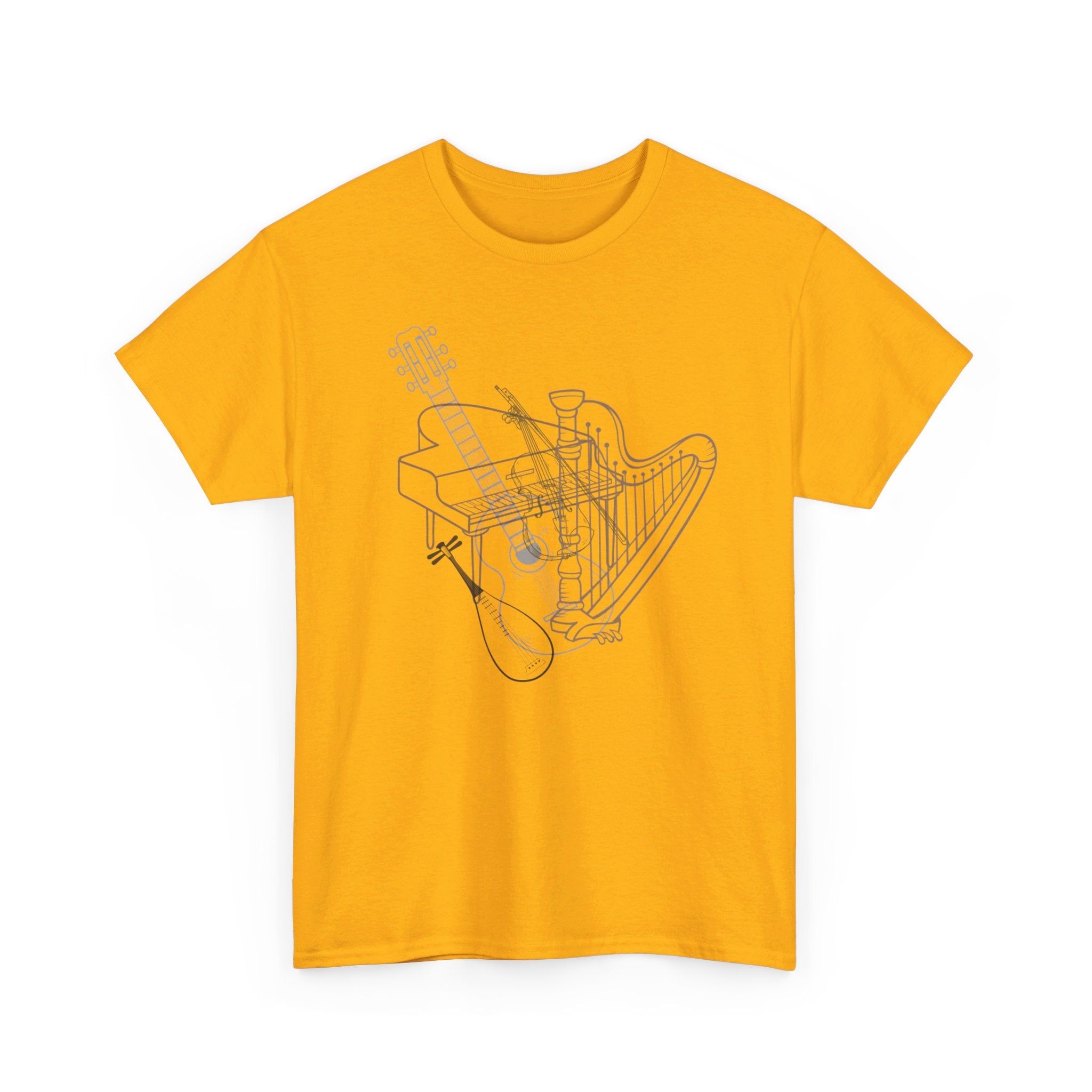 STRINGED INSTRUMENTS Unisex Heavy Cotton Tee