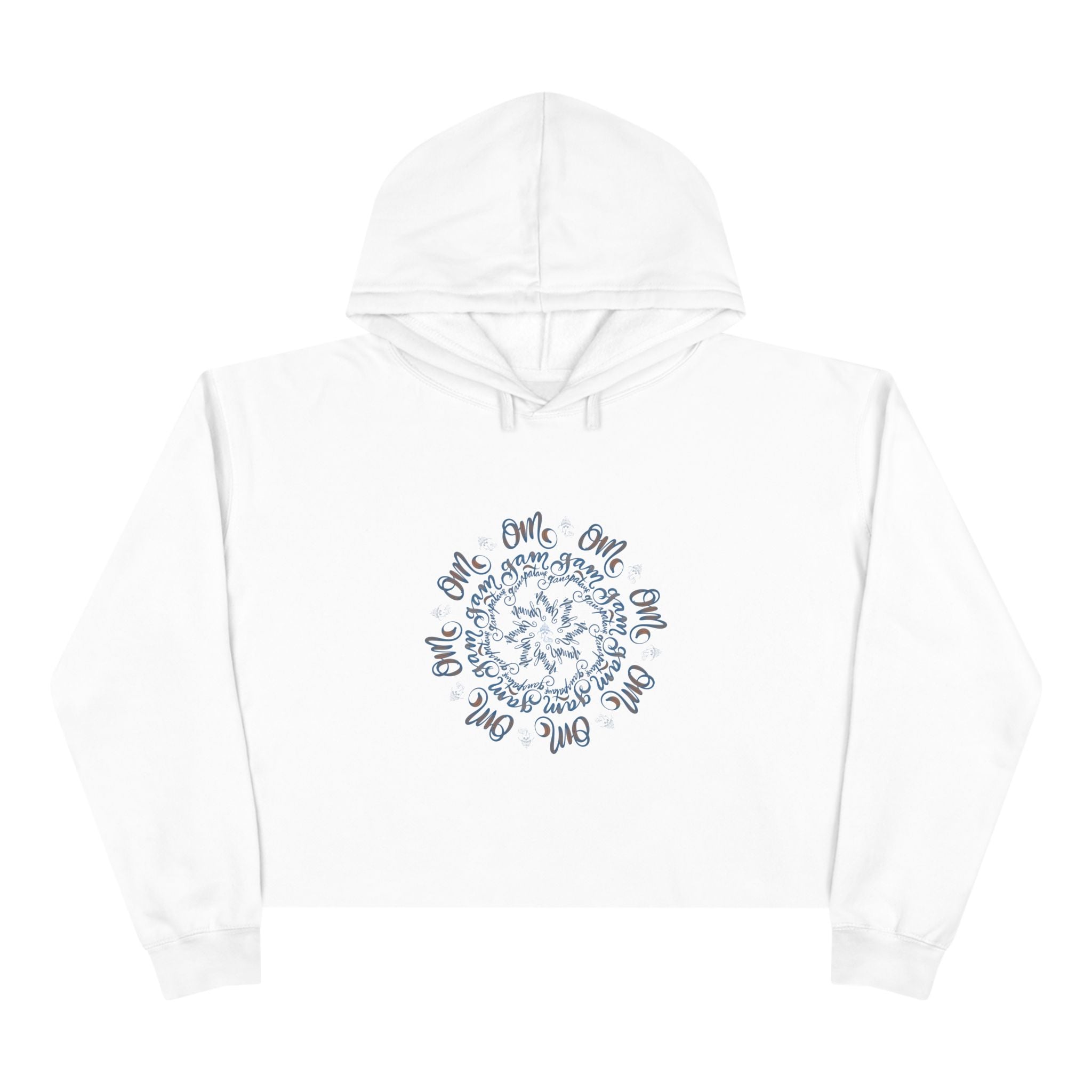 Inspirational Crop Hoodie with Positive Affirmation Design