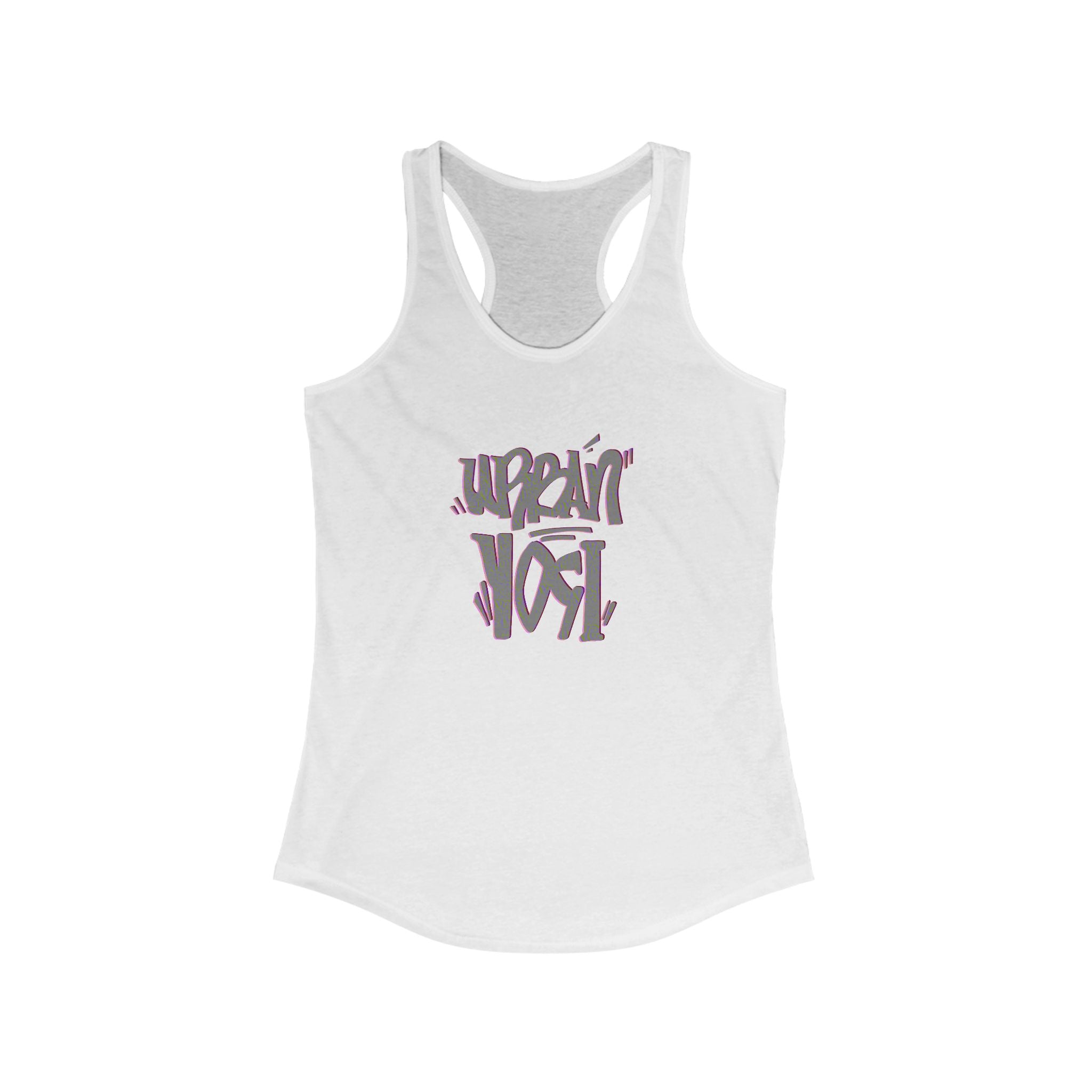 Urban Yogi Racerback Tank - Trendy Hand-drawn Summer Top