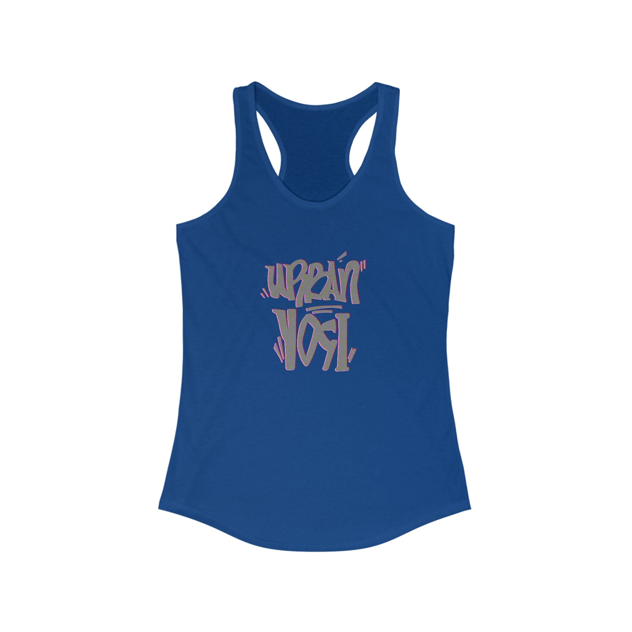 Urban Yogi Racerback Tank - Trendy Hand-drawn Summer Top